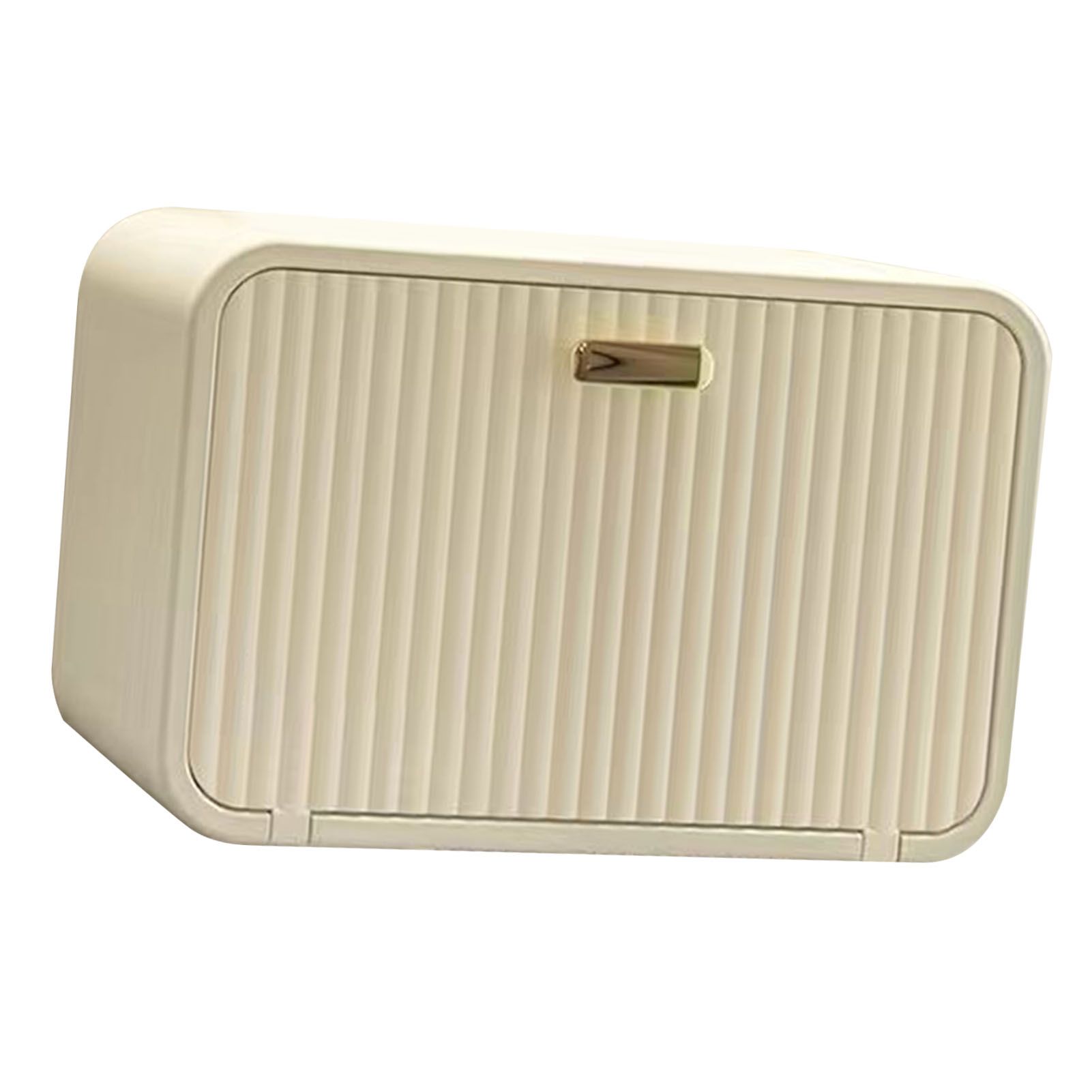 Tissue Box Cover Wall Mounted 2 in 1 Waterproof Tissue Holder Dispenser Box Cover for Bathroom Milky White - Image 3