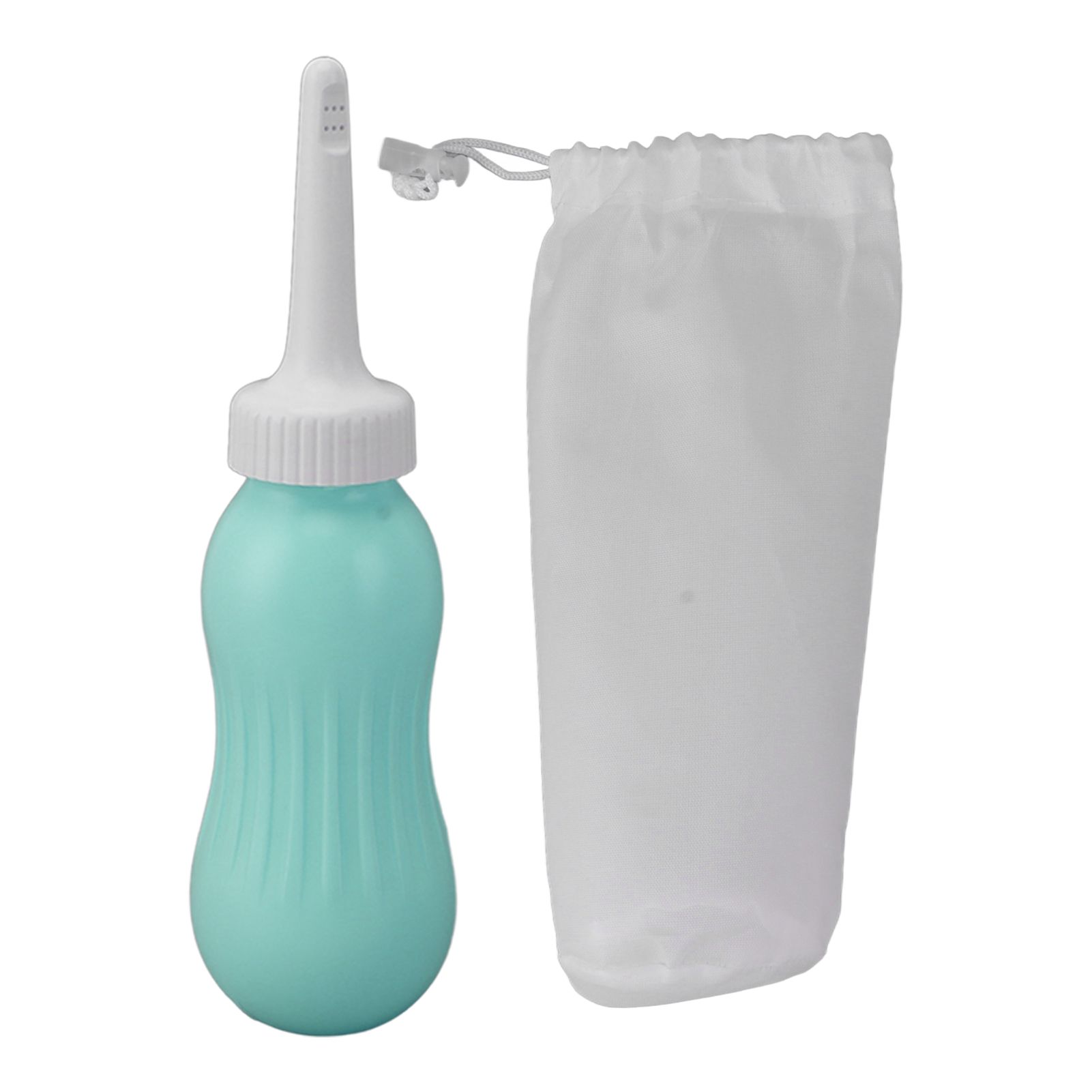 Portable Bidet Sprayer Heavy Injection 500ml Silicone Handheld Bidet Enema Bulb for Women Maternity Mint Green - Image 1