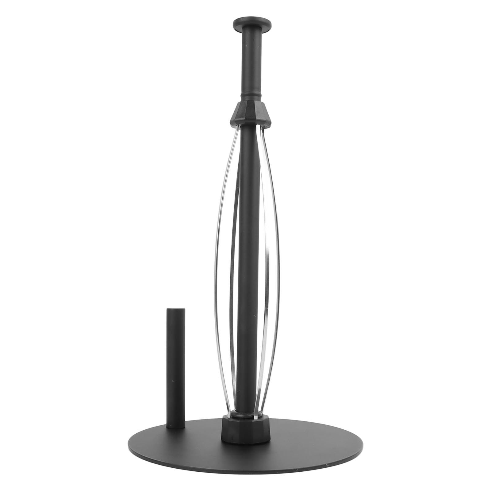 Paper Towel Holder Countertop Stainless Steel Black Perfect Tear Paper Towel Roll Holders for Bathroom Kitchen - Image 3