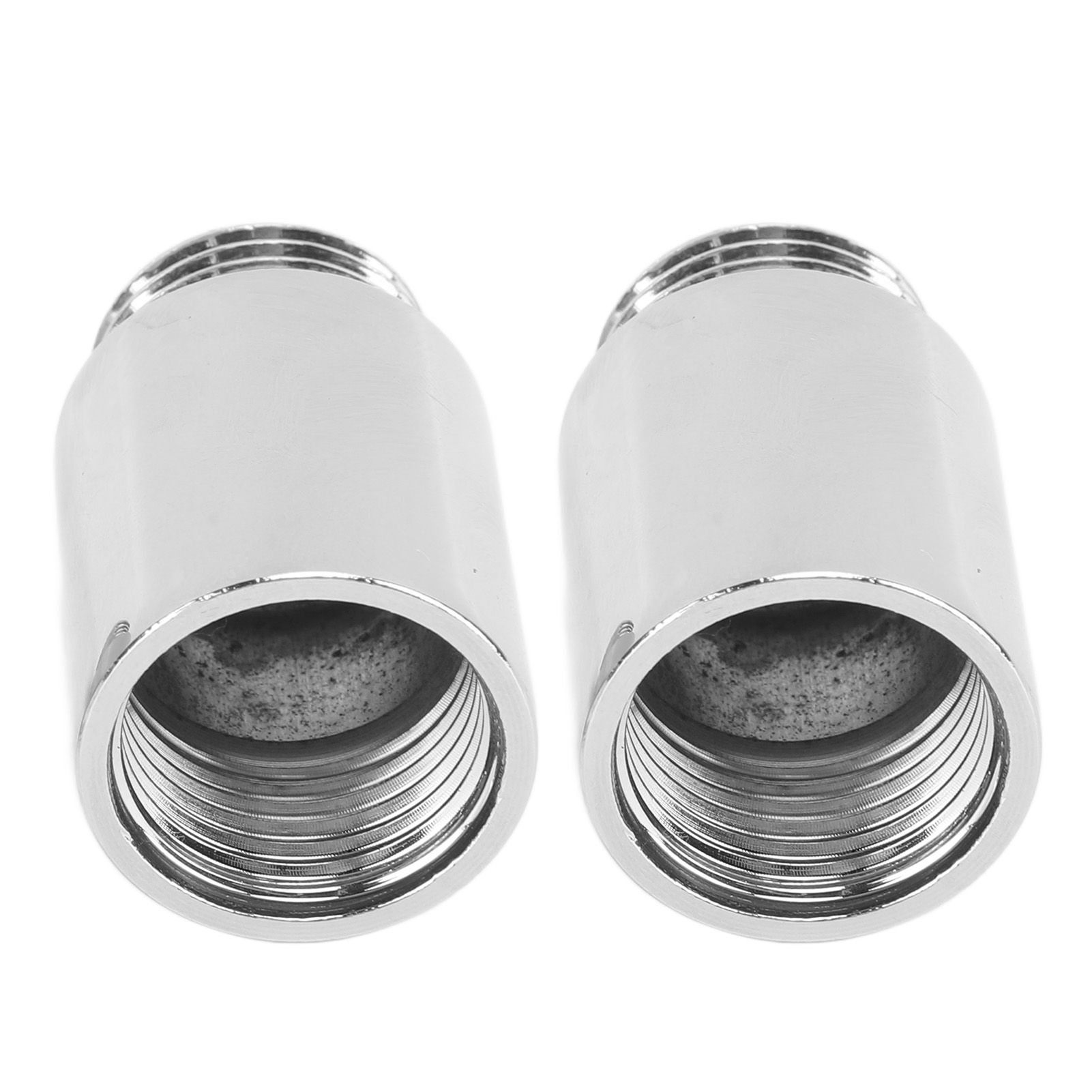 2PCS Shower Arm Extension Stainless Steel Chrome Plating Shower Head Extension Pipe for Bathroom 3cm/1.2in - Image 4