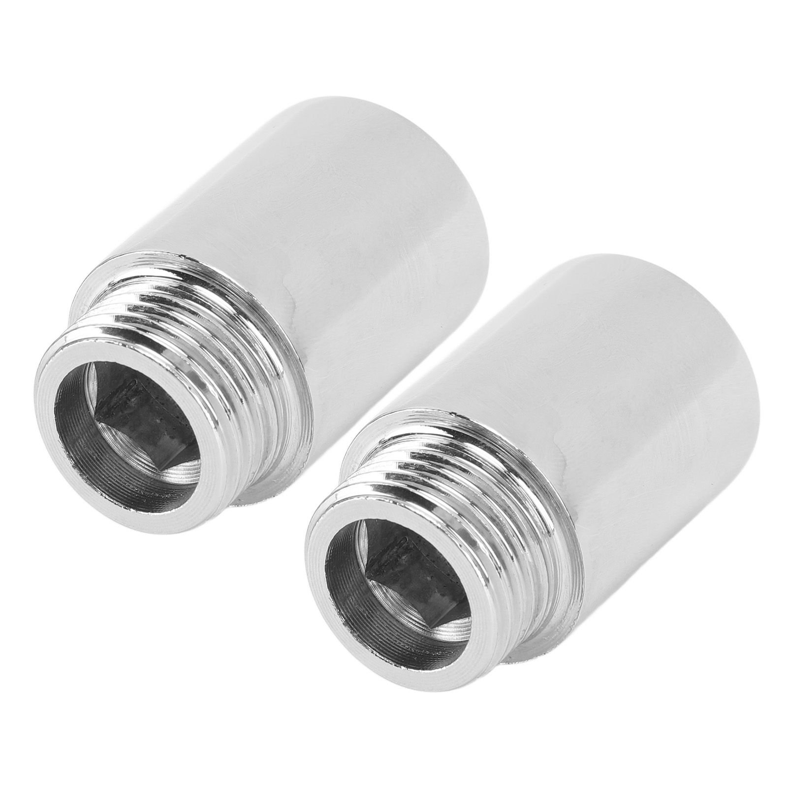 2PCS Shower Arm Extension Stainless Steel Chrome Plating Shower Head Extension Pipe for Bathroom 3cm/1.2in - Image 5