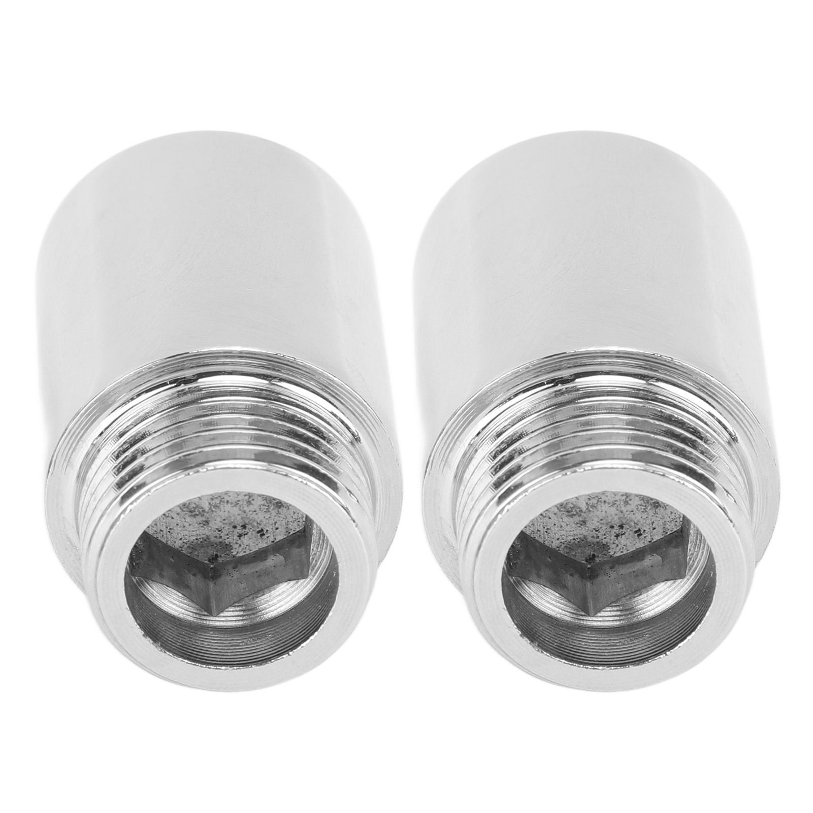 2PCS Shower Arm Extension Stainless Steel Chrome Plating Shower Head Extension Pipe for Bathroom 3cm/1.2in - Image 6