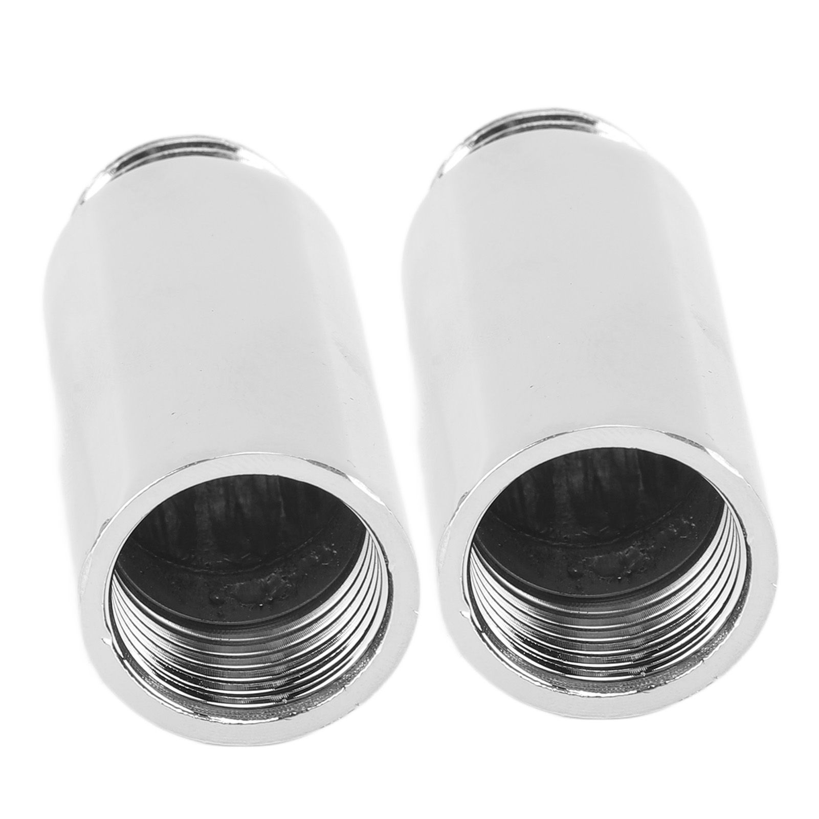 2PCS Shower Arm Extension Stainless Steel Chrome Plating Shower Head Extension Pipe for Bathroom 5.1cm/2in - Image 3