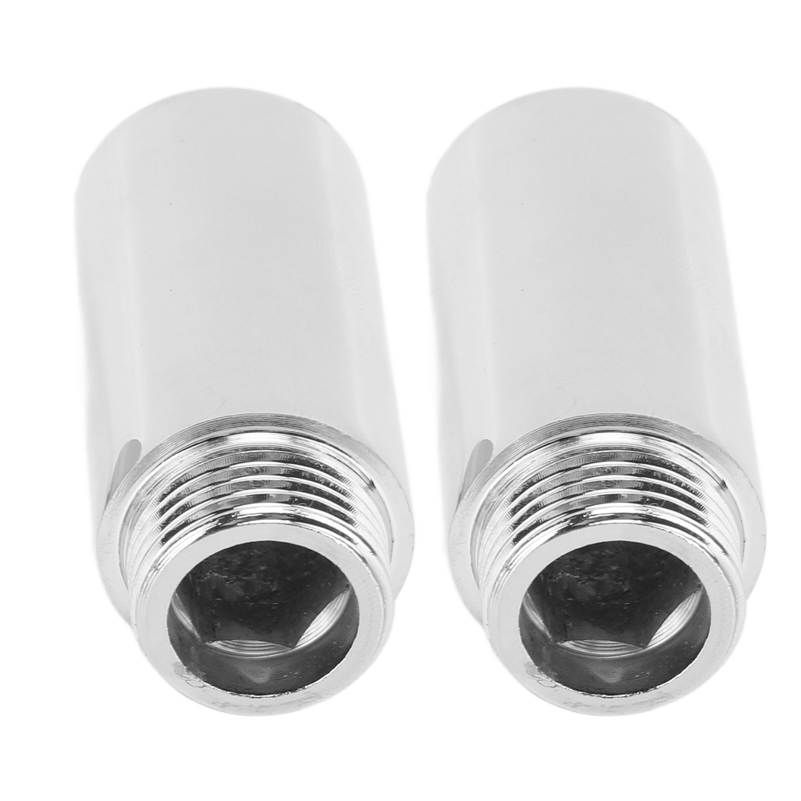2PCS Shower Arm Extension Stainless Steel Chrome Plating Shower Head Extension Pipe for Bathroom 5.1cm/2in - Image 5