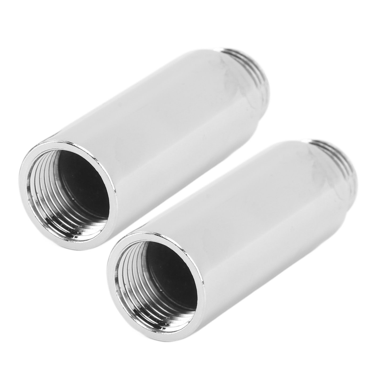 2PCS Shower Arm Extension Stainless Steel Chrome Plating Shower Head Extension Pipe for Bathroom 6.1cm/2.4in - Image 3