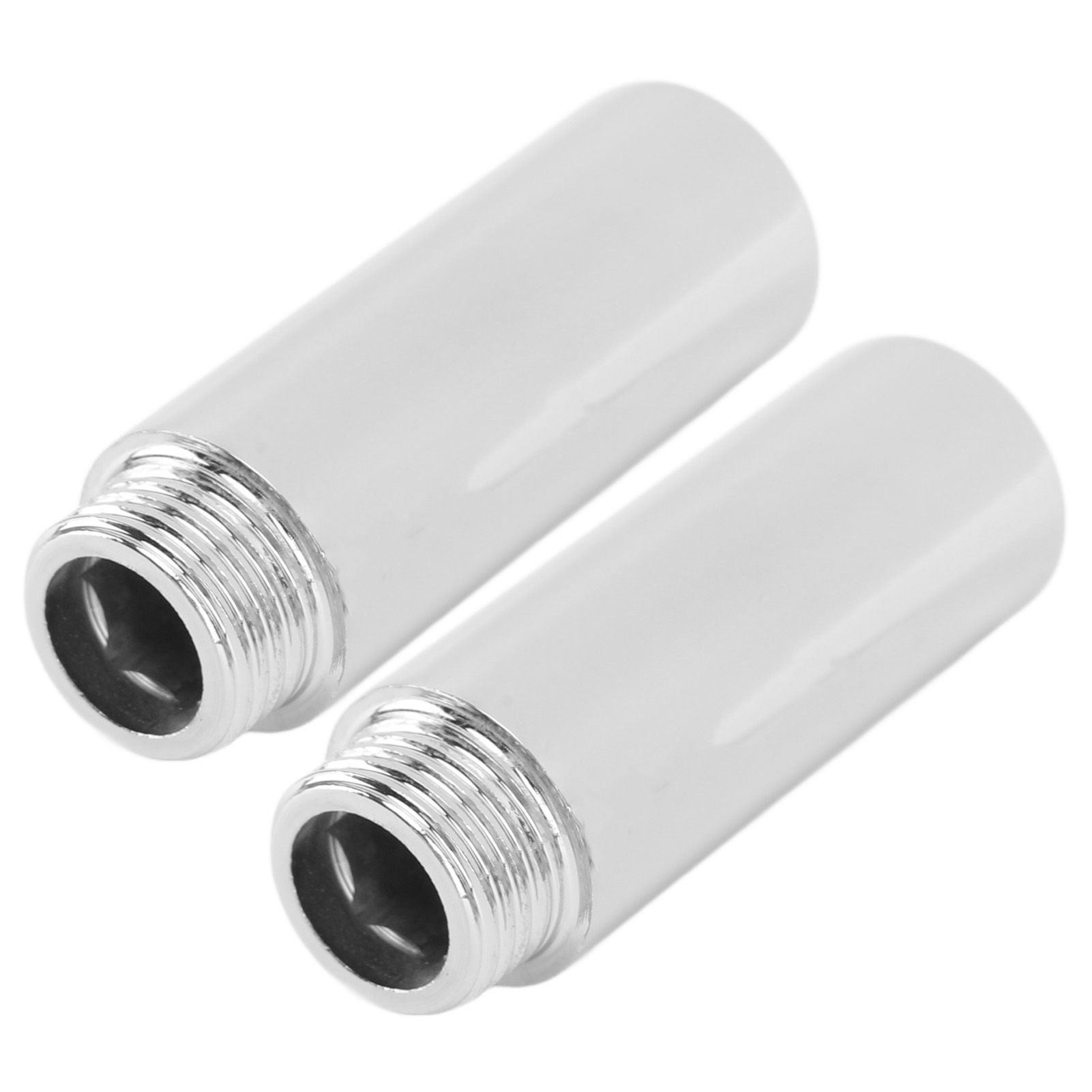 2PCS Shower Arm Extension Stainless Steel Chrome Plating Shower Head Extension Pipe for Bathroom 6.1cm/2.4in - Image 5
