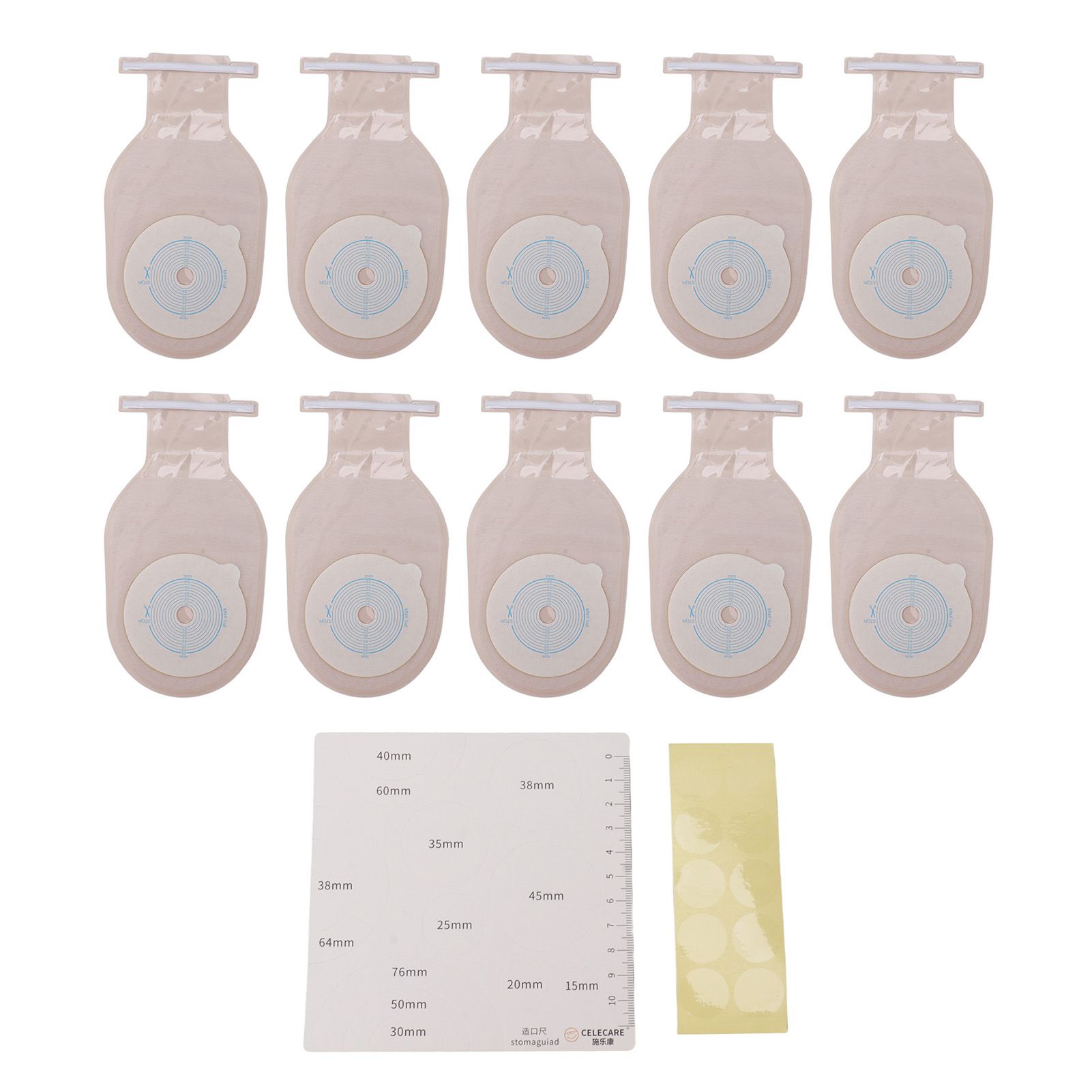 Drainable Ostomy Bags Ostomy Colostomy One Piece Drainable Pouches Supplies for Ileostomy Stoma Care - Image 1