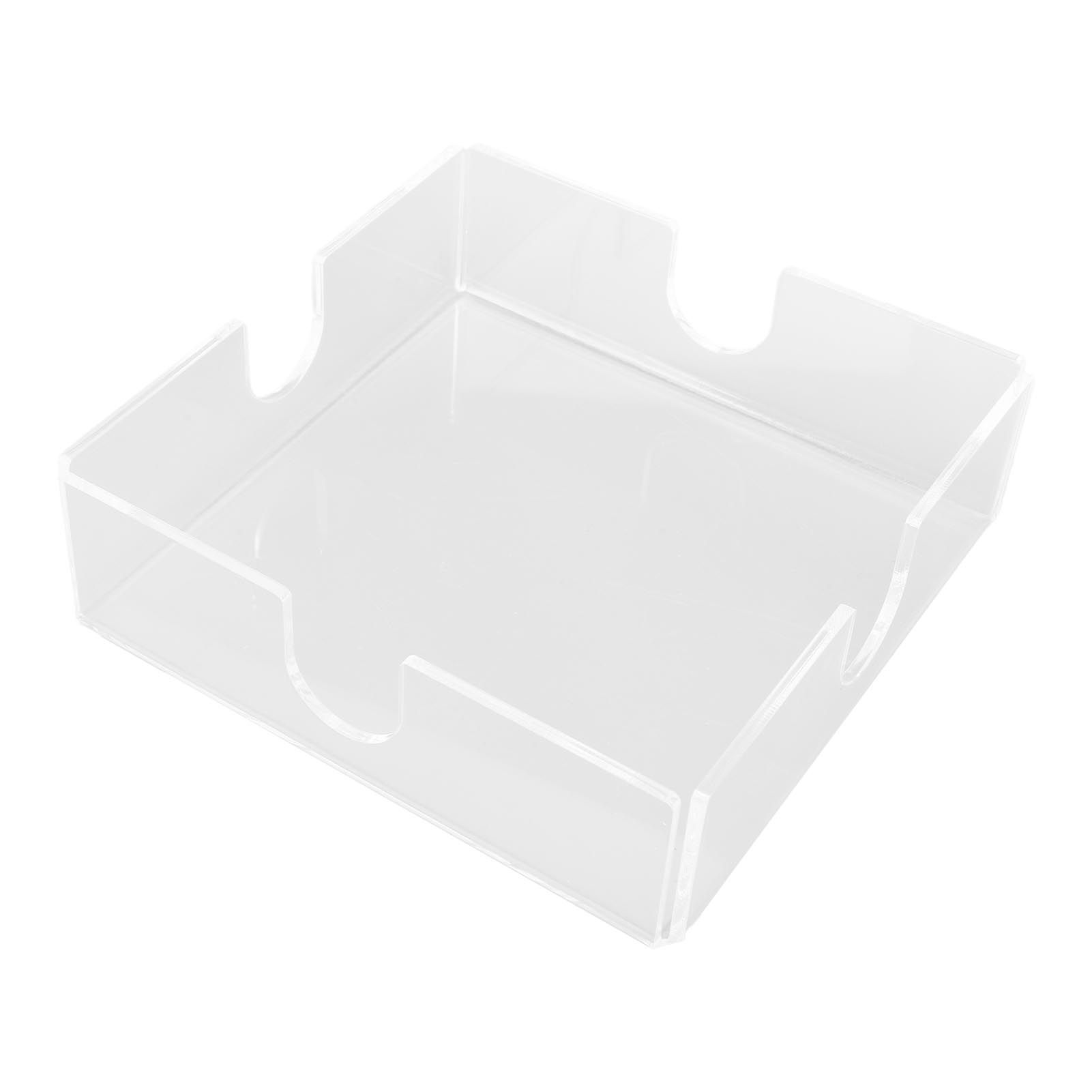 Acrylic Napkin Holder Square Elegant Clear Tabletop Tissue Dispenser for Kitchen Restaurant Bar - Image 4