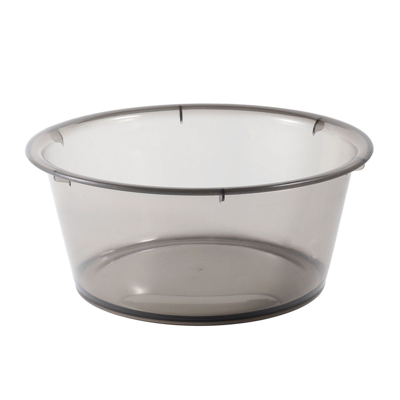 Large Transparent Laundry Basin Household Plastic Simple Thickened Washbasin Student Dormitory Plastic Basin Grey - Image 1