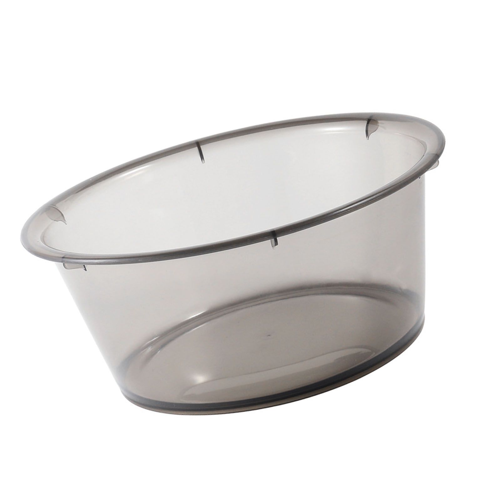Large Transparent Laundry Basin Household Plastic Simple Thickened Washbasin Student Dormitory Plastic Basin Grey - Image 4
