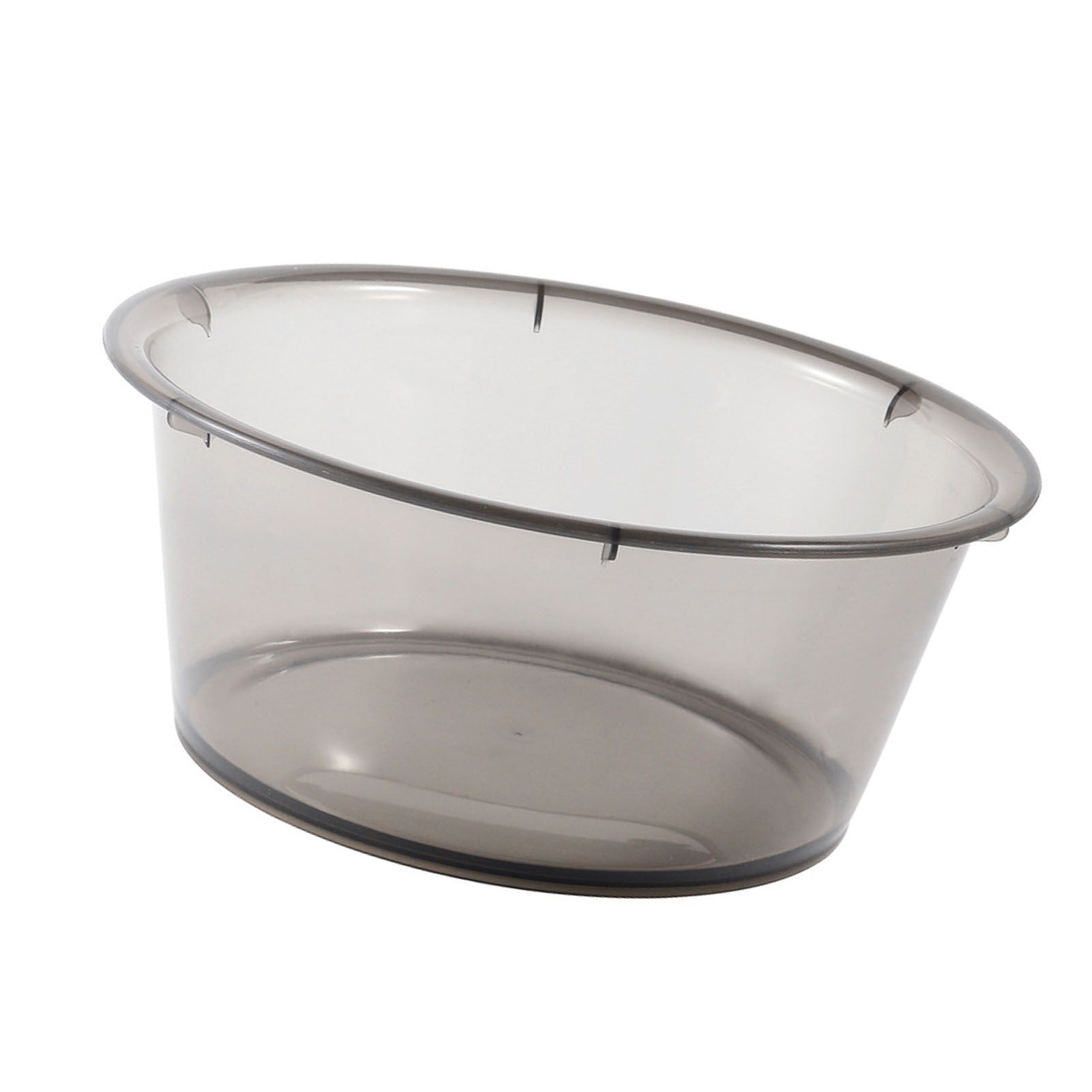 Large Transparent Laundry Basin Household Plastic Simple Thickened Washbasin Student Dormitory Plastic Basin Grey - Image 5