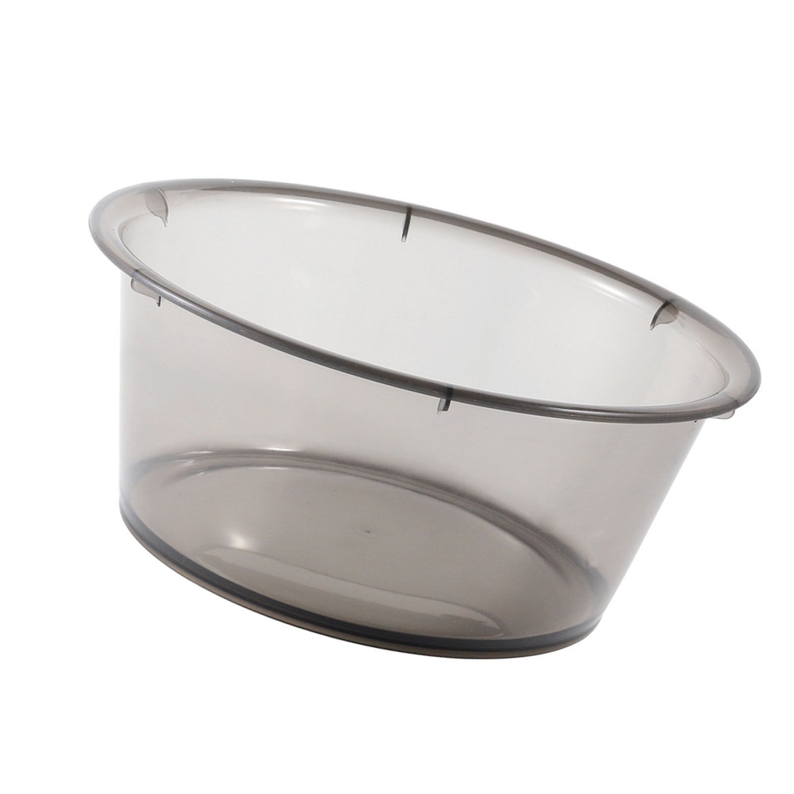 Large Transparent Laundry Basin Household Plastic Simple Thickened Washbasin Student Dormitory Plastic Basin Grey - Image 6