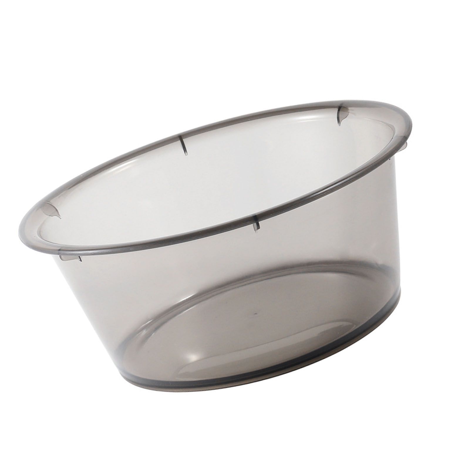 Large Transparent Laundry Basin Household Plastic Simple Thickened Washbasin Student Dormitory Plastic Basin Grey - Image 7