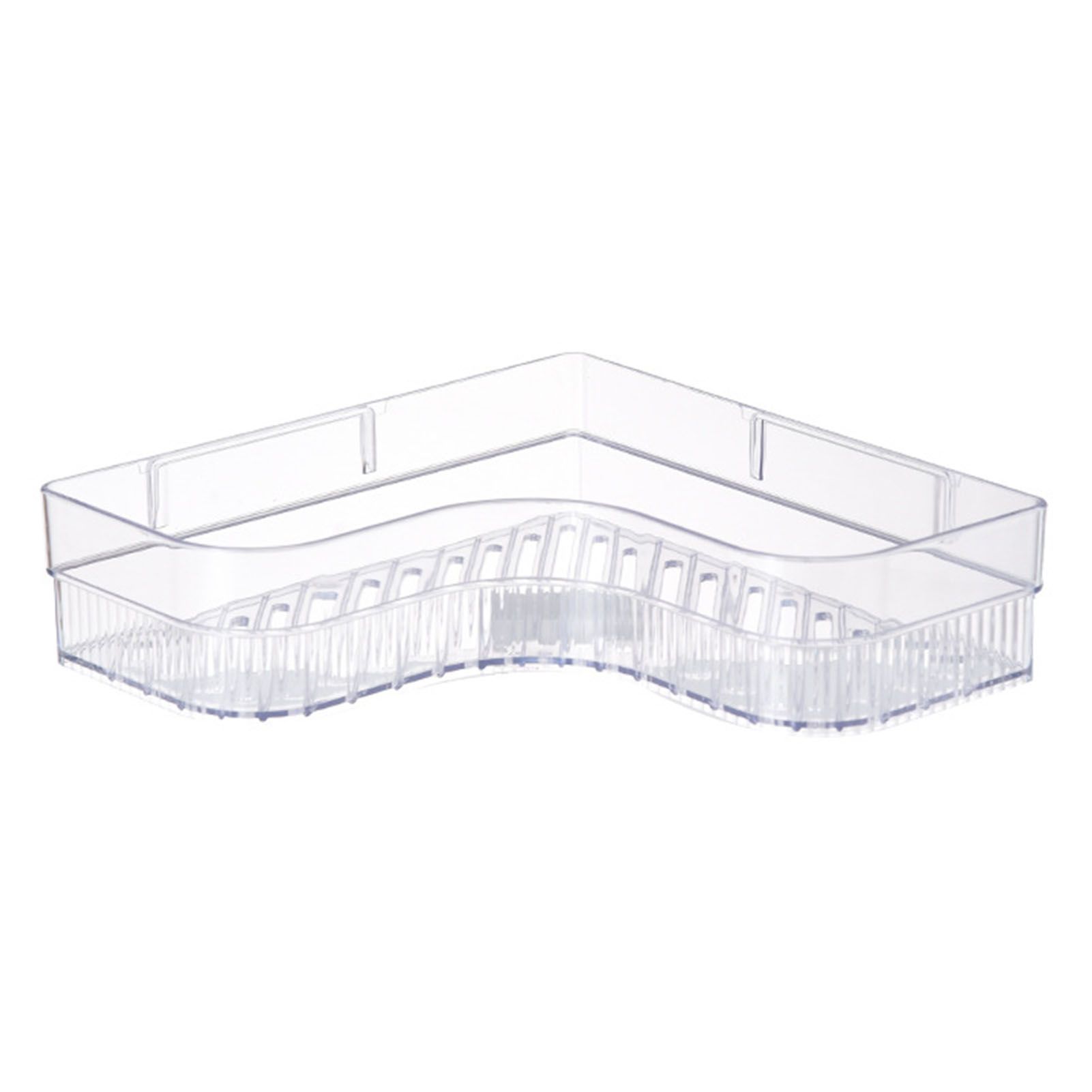 Shower Corner Shelf Plastic Corner Shower Caddy Wall Mounted Shower Organizer for Bathroom Toilet Crystal White - Image 1