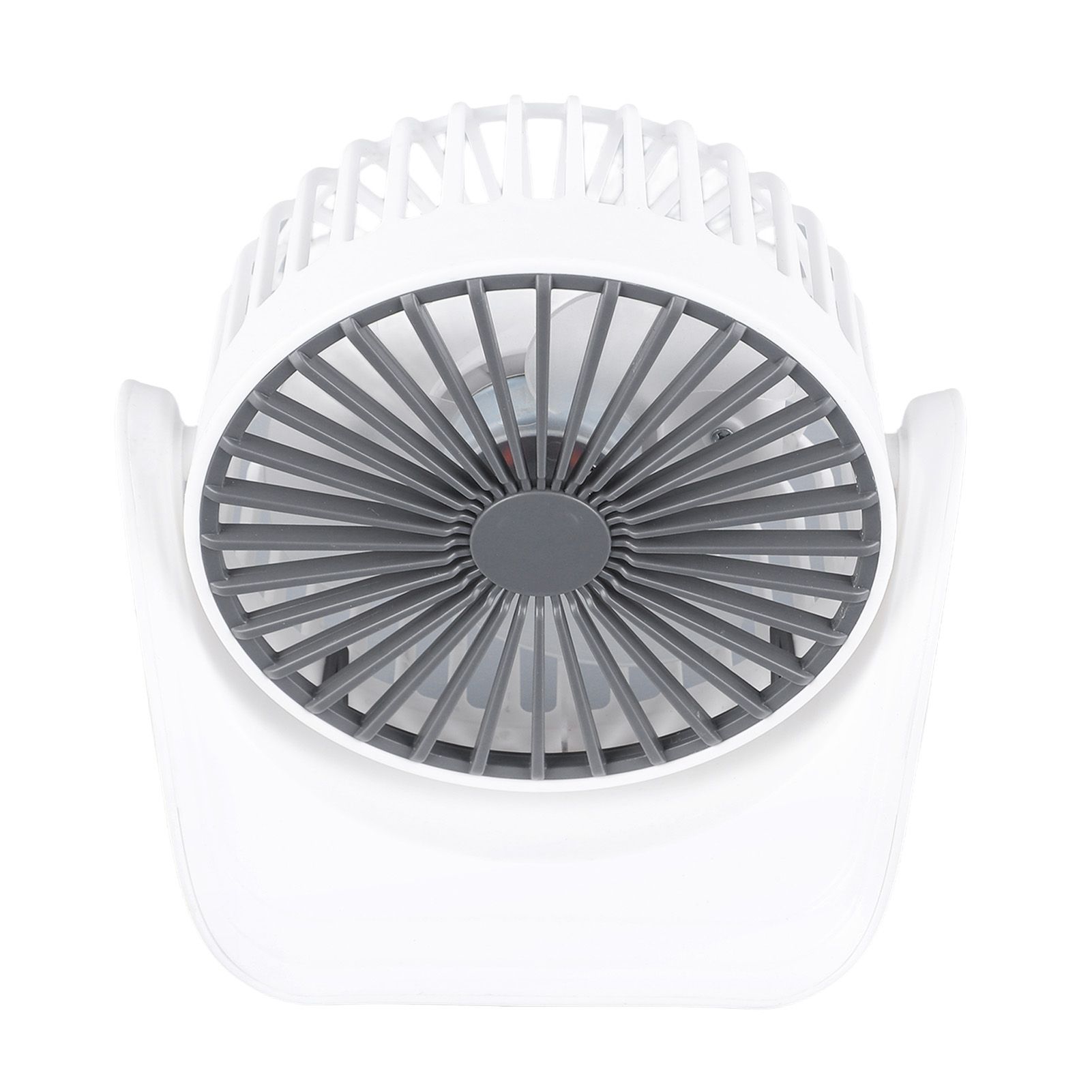 Desktop Mini Fan 1200mAh USB Rechargeable White 3 Speed 360 Degree Rotation Small Table Fan for Travel Camping Home - Image 2