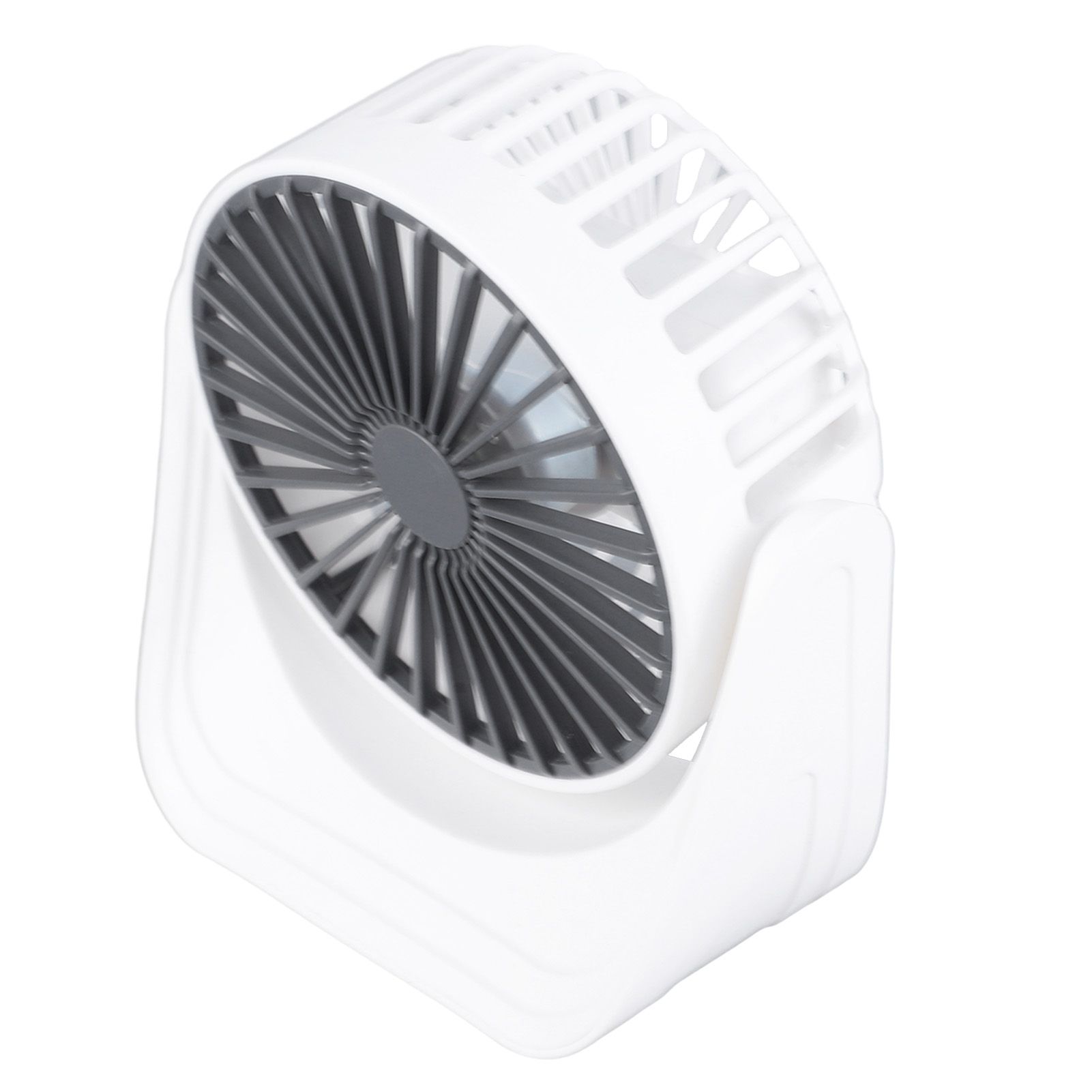 Desktop Mini Fan 1200mAh USB Rechargeable White 3 Speed 360 Degree Rotation Small Table Fan for Travel Camping Home - Image 6