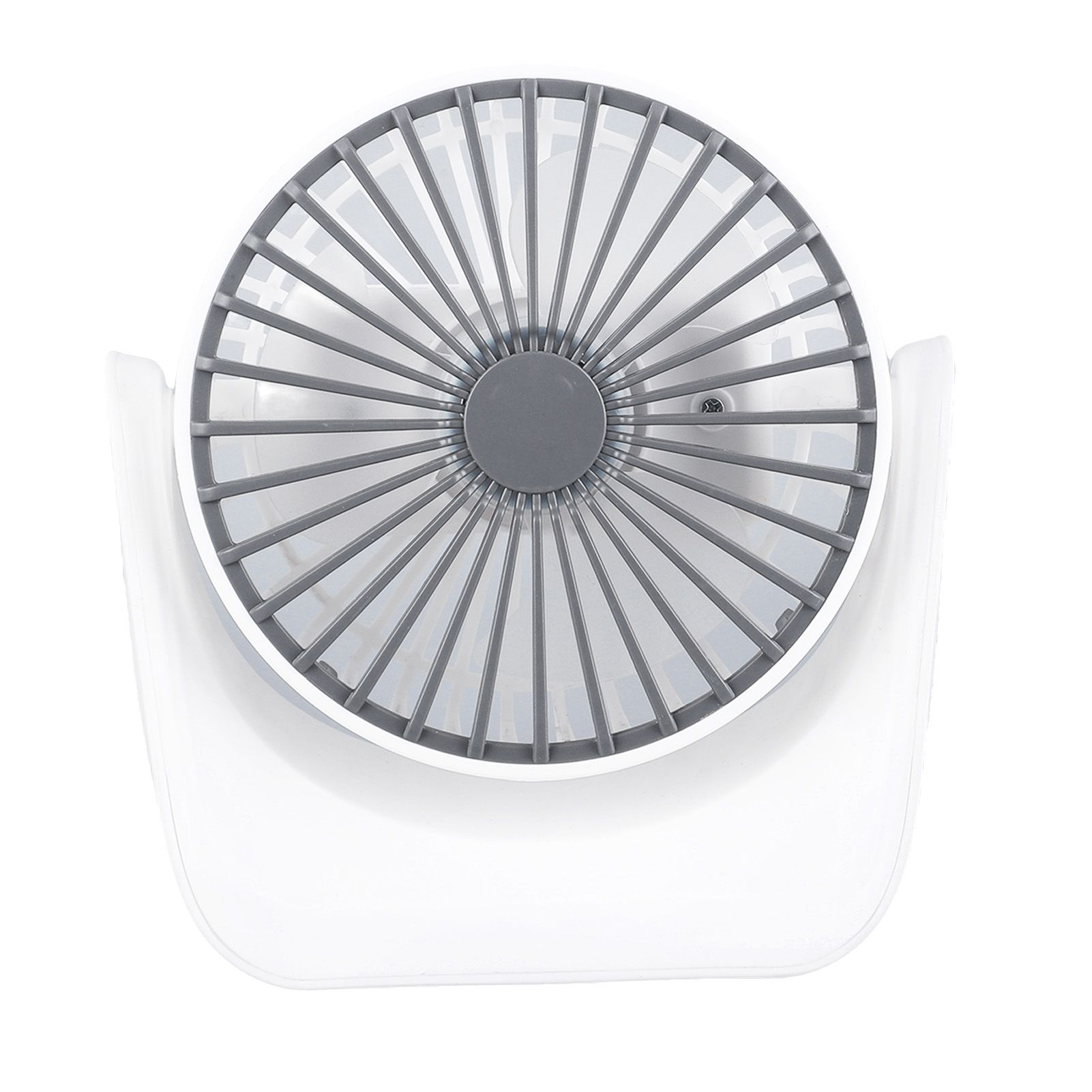 Desktop Mini Fan 1200mAh USB Rechargeable White 3 Speed 360 Degree Rotation Small Table Fan for Travel Camping Home - Image 7