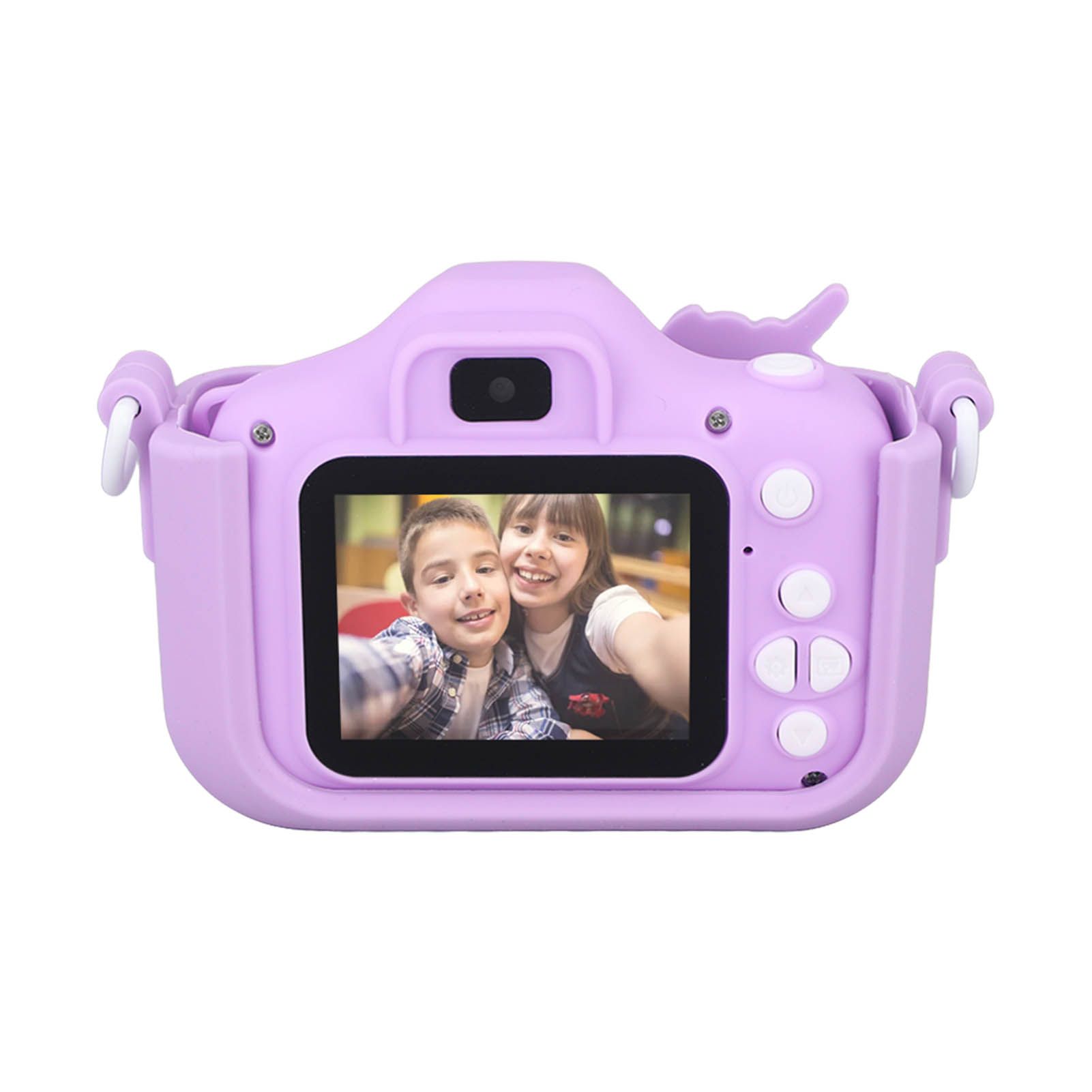 Kids Camera Dual Camera 2.0in IPS Screen 1080P Video Camera Toy with 32G Memory Card Purple - Image 2