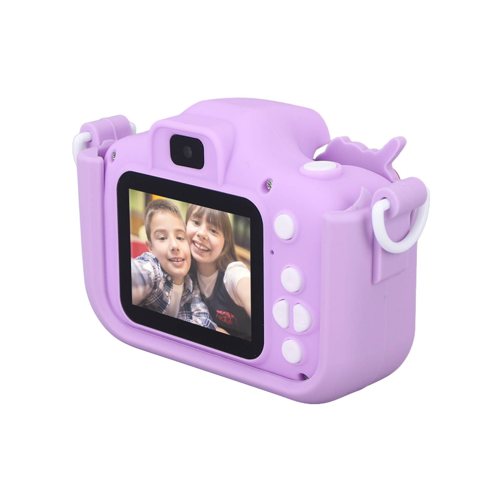 Kids Camera Dual Camera 2.0in IPS Screen 1080P Video Camera Toy with 32G Memory Card Purple - Image 4