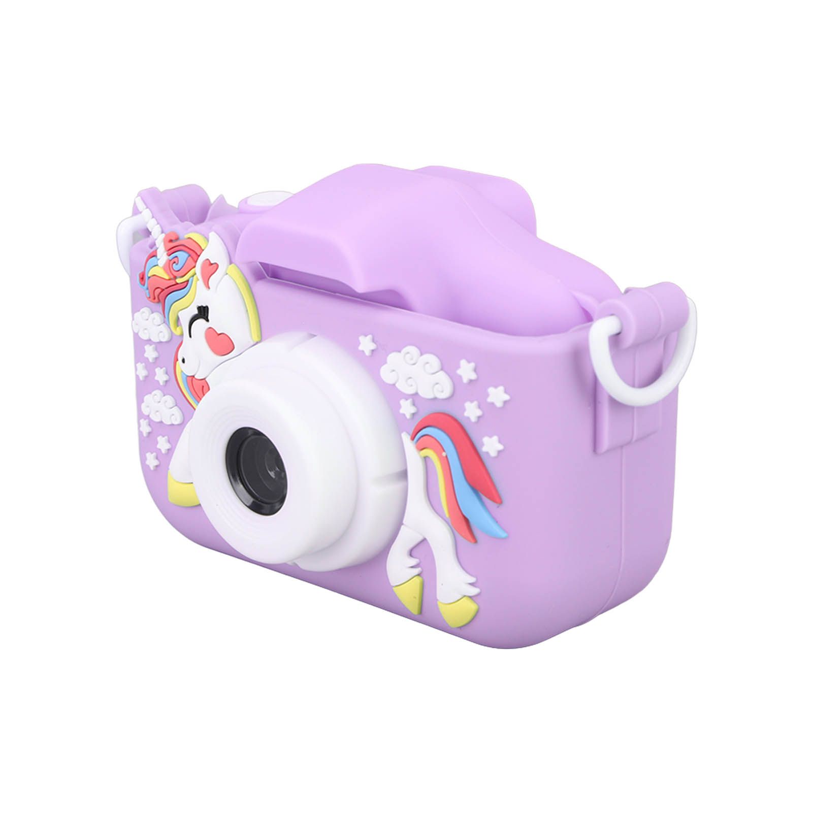 Kids Camera Dual Camera 2.0in IPS Screen 1080P Video Camera Toy with 32G Memory Card Purple - Image 6