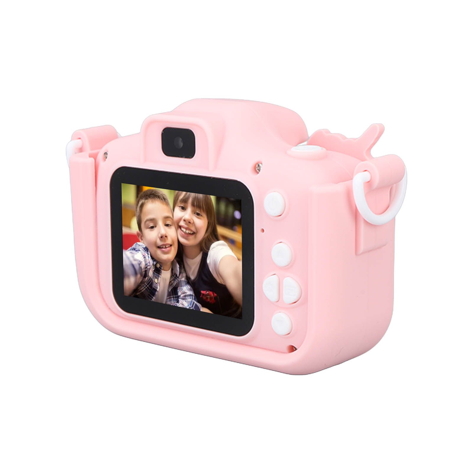 Kids Camera Dual Camera 2.0in IPS Screen 1080P Video Camera Toy with 32G Memory Card Pink - Image 4