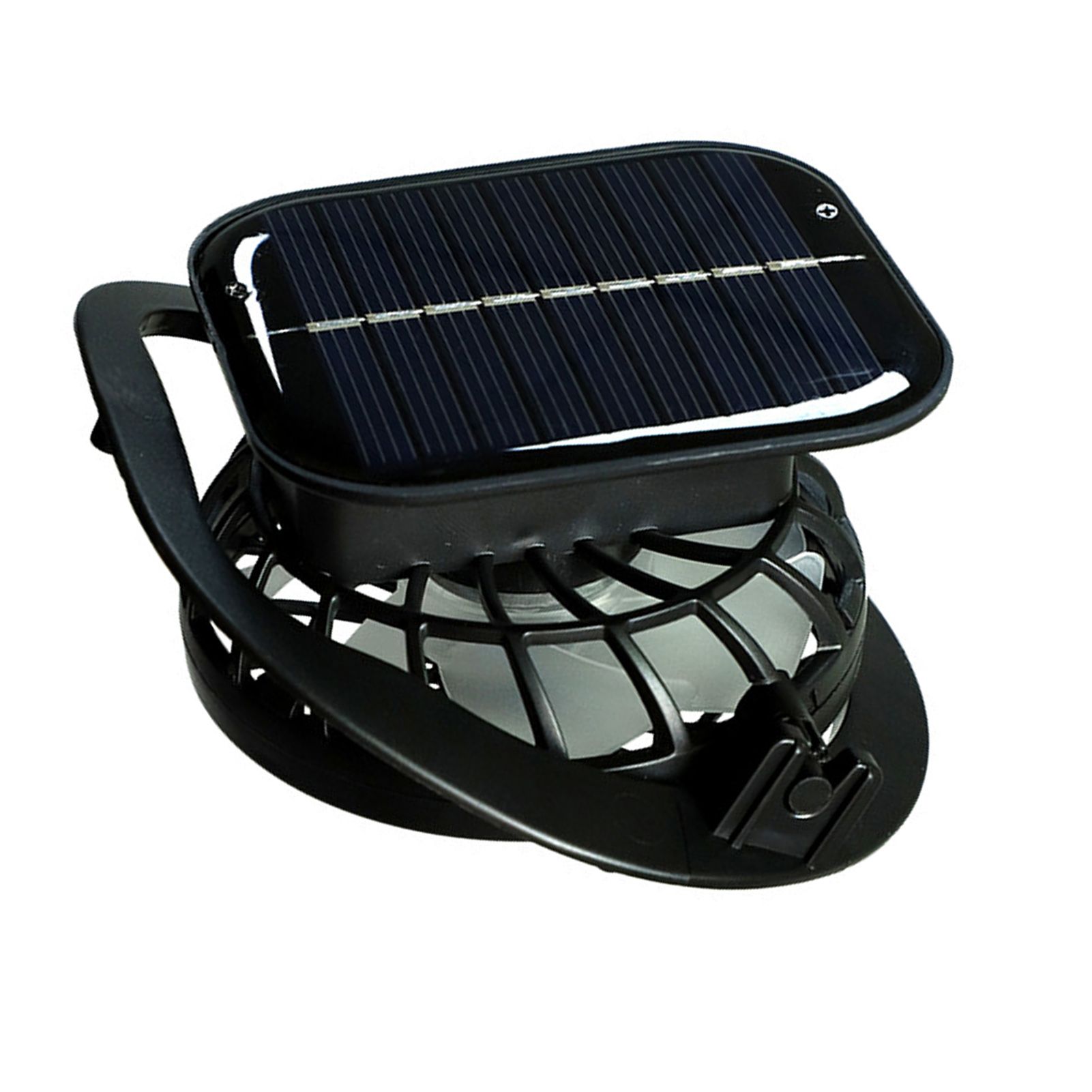 Rechargeable Handheld Fan Solar USB Charging Cooling 1000mAh Battery Electric Fan for Sun Caps Hole Type - Image 3