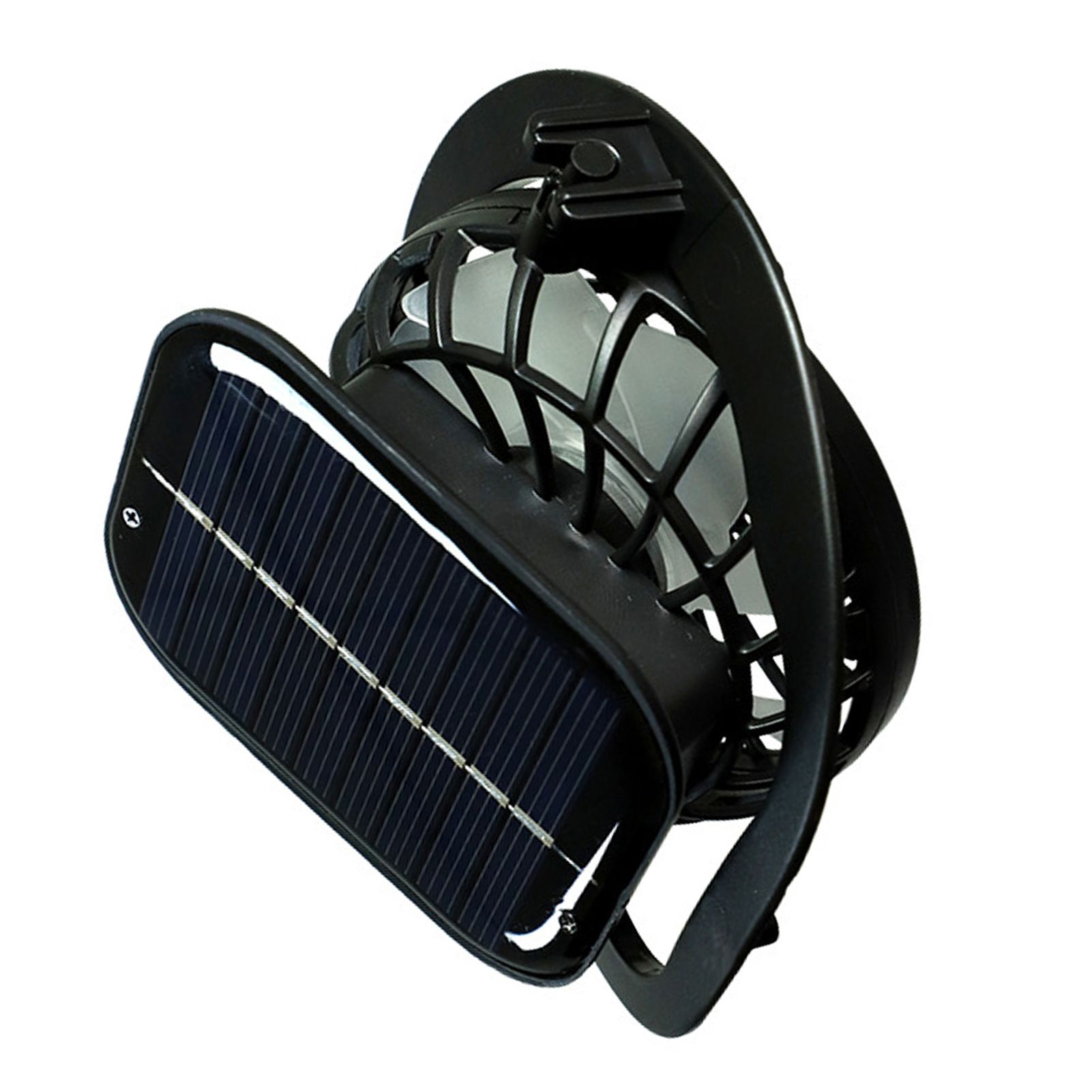 Rechargeable Handheld Fan Solar USB Charging Cooling 1000mAh Battery Electric Fan for Sun Caps Hole Type - Image 4