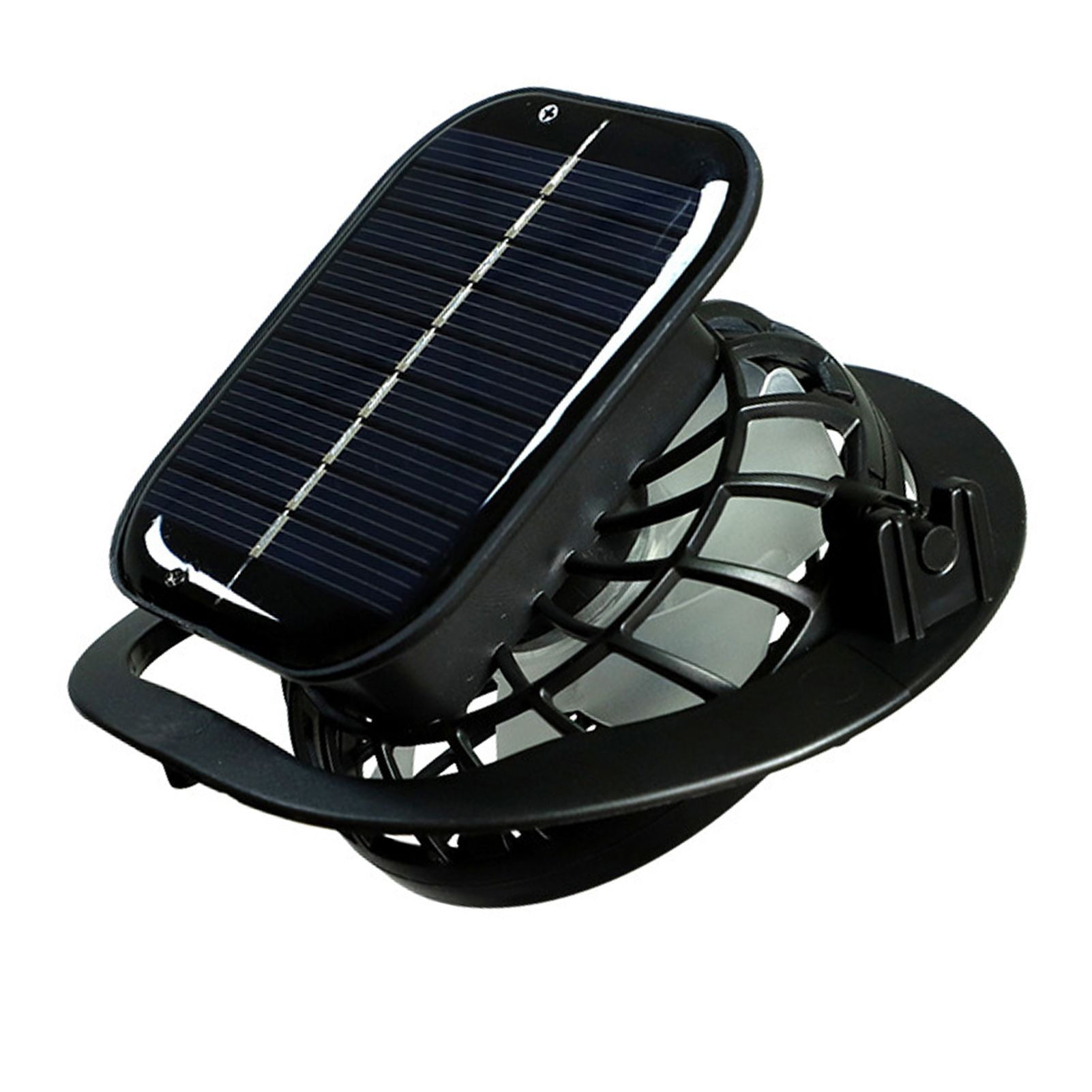 Rechargeable Handheld Fan Solar USB Charging Cooling 1000mAh Battery Electric Fan for Sun Caps Hole Type - Image 6