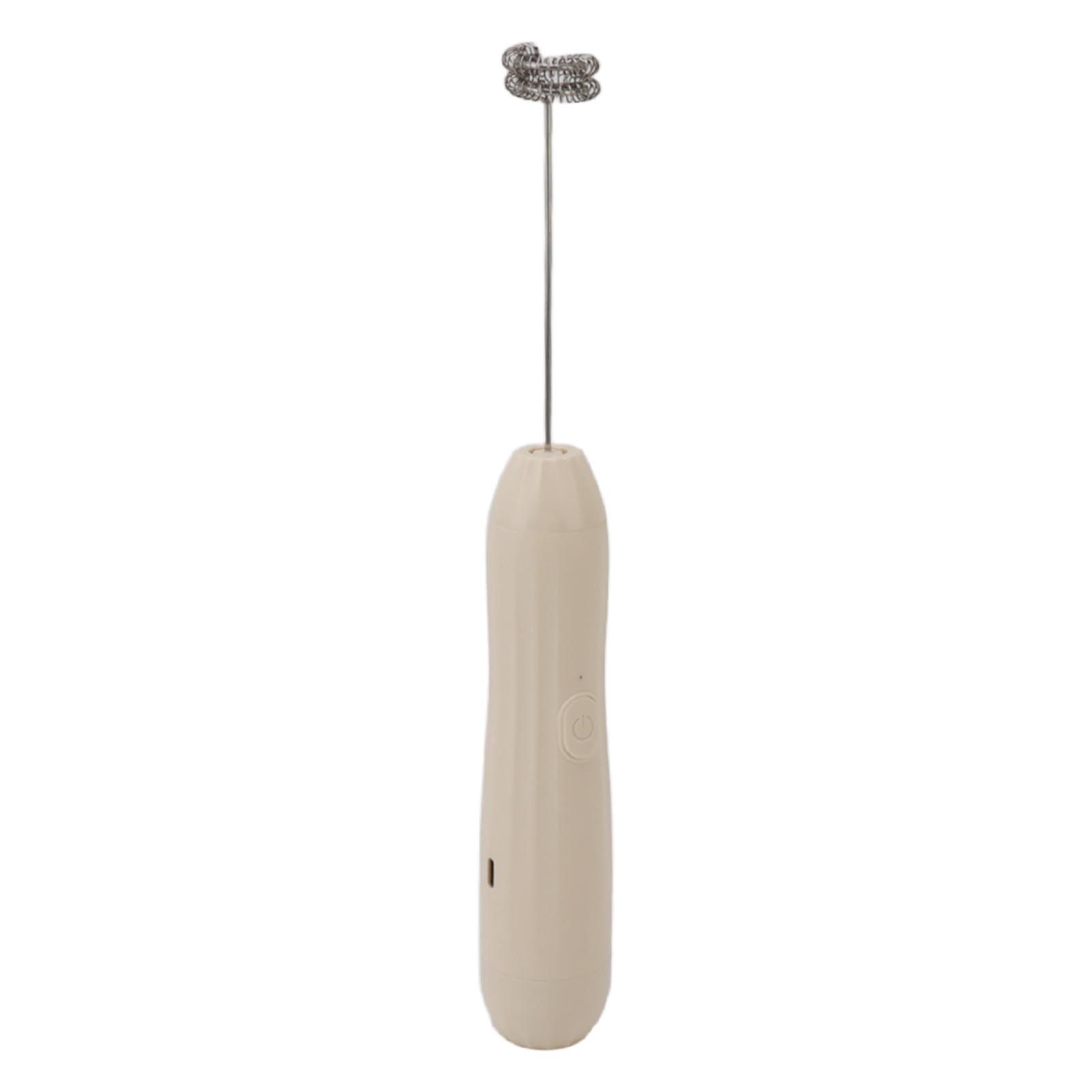 Milk Frother Khaki Rechargeable Coffee Frother Mixer for Coffee Latte Hot Chocolate - Image 2