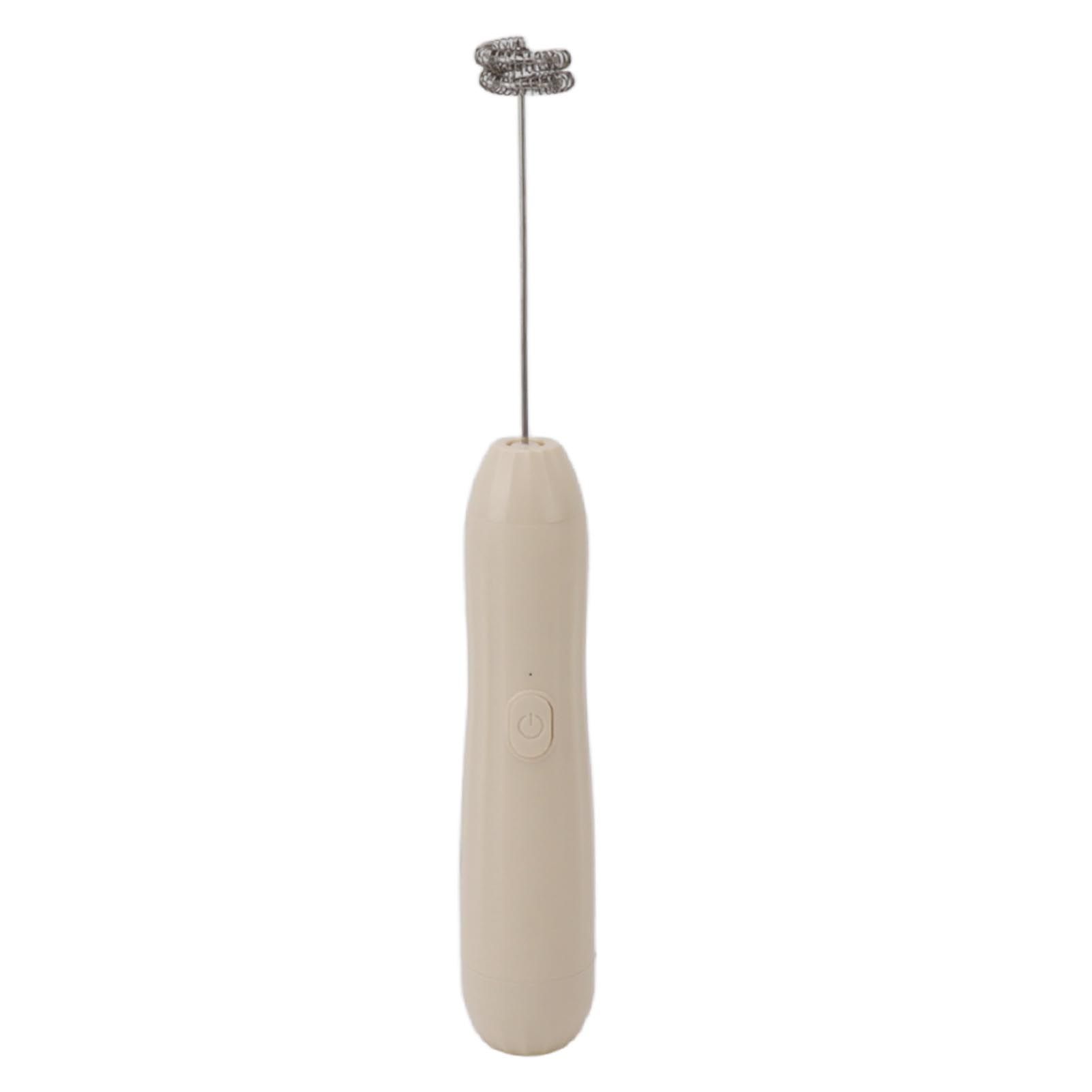 Milk Frother Khaki Rechargeable Coffee Frother Mixer for Coffee Latte Hot Chocolate - Image 4