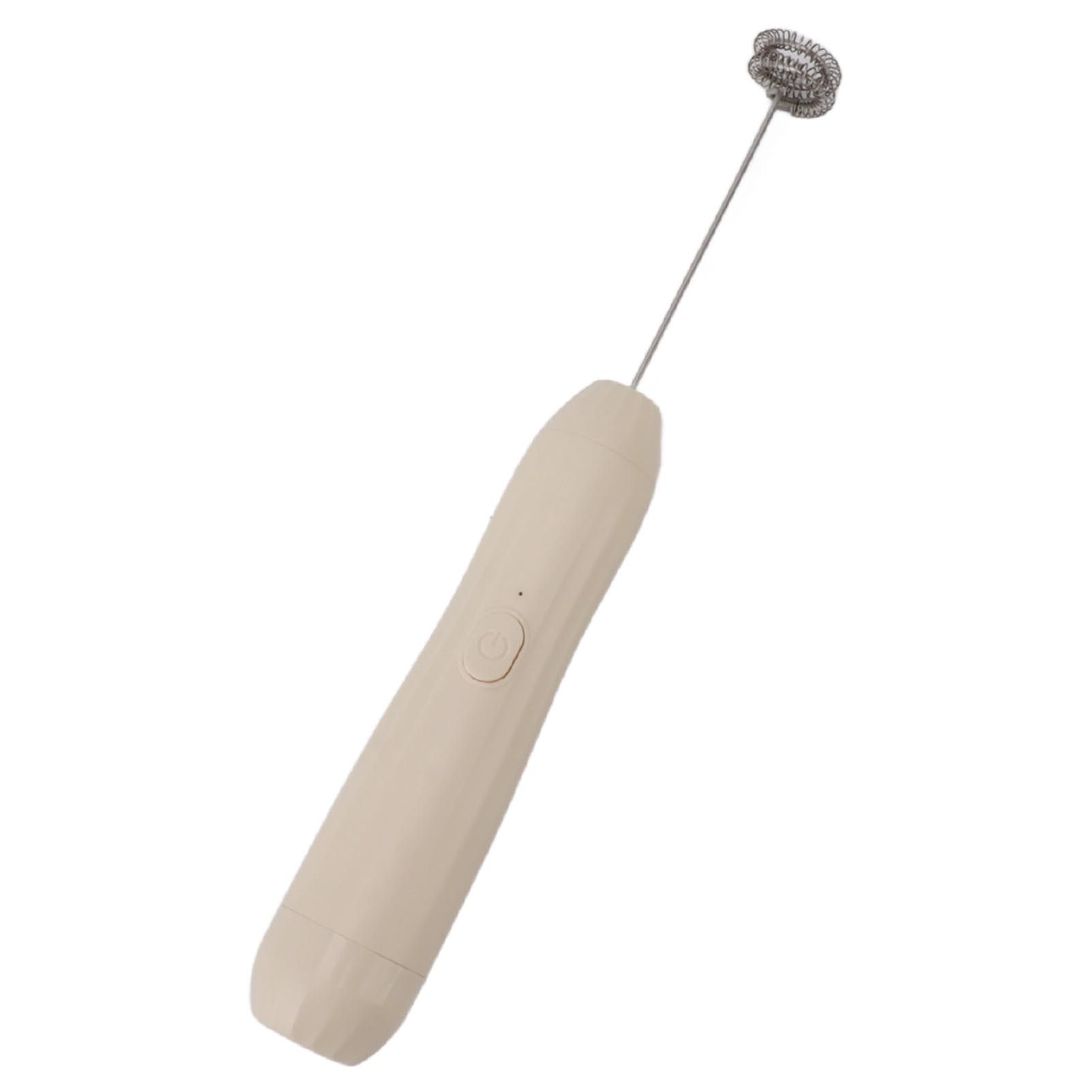 Milk Frother Khaki Rechargeable Coffee Frother Mixer for Coffee Latte Hot Chocolate - Image 6