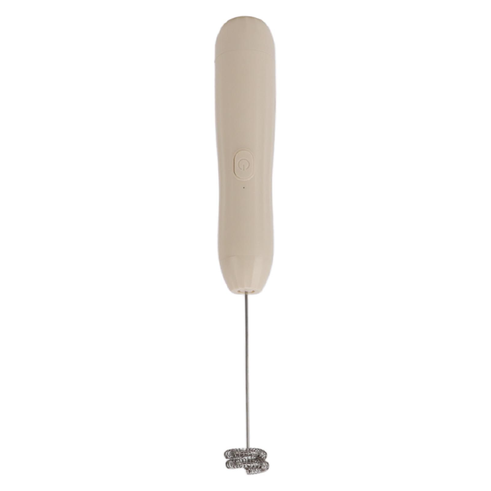 Milk Frother Khaki Rechargeable Coffee Frother Mixer for Coffee Latte Hot Chocolate - Image 7