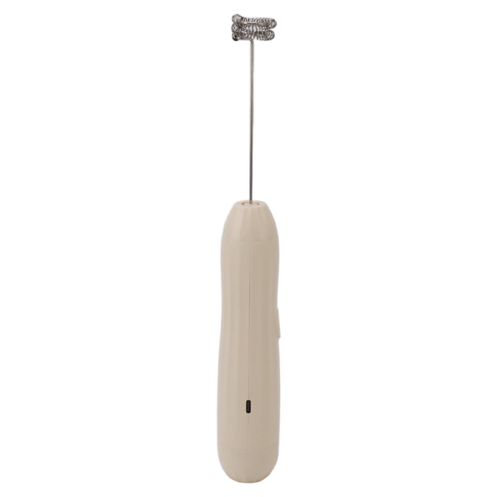Milk Frother Khaki Rechargeable Coffee Frother Mixer for Coffee Latte Hot Chocolate - Image 8
