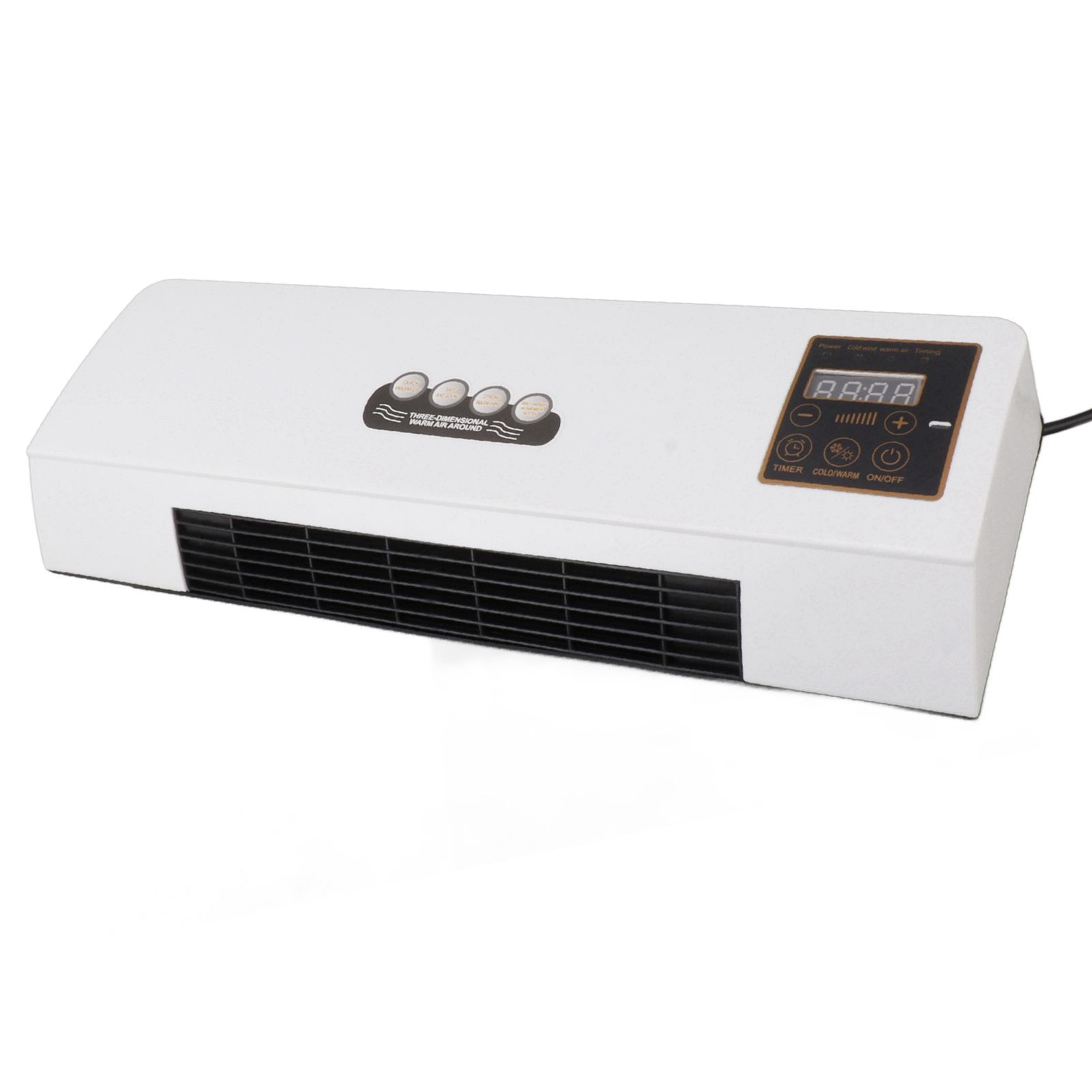 1800W Wall Mounted Air Conditioner Heater Electric Cooling Heating Machine PTC Heating Element Heater with Remote Control Timer for Bedroom Bathroom 220V English Version - Image 5