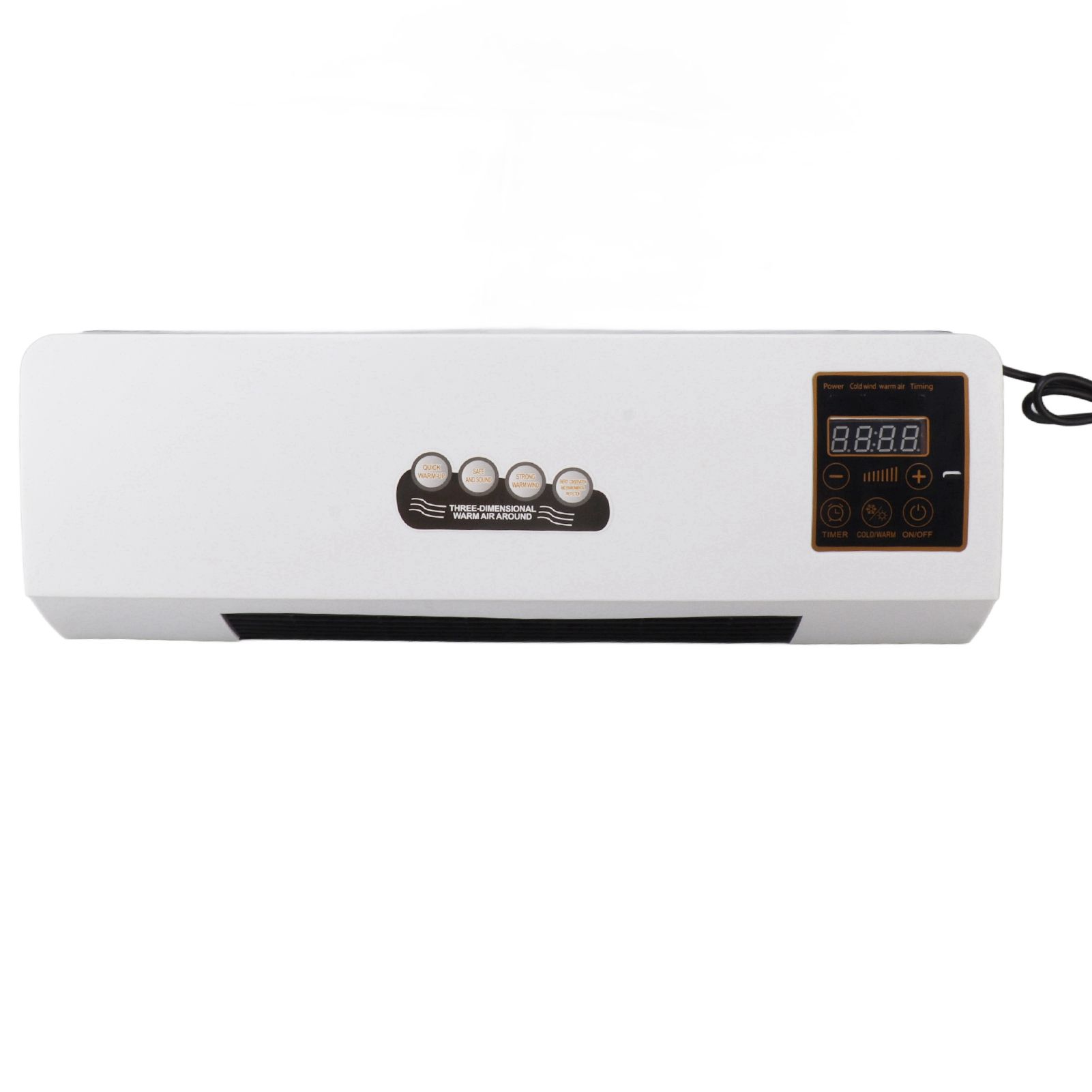 1800W Wall Mounted Air Conditioner Heater Electric Cooling Heating Machine PTC Heating Element Heater with Remote Control Timer for Bedroom Bathroom 220V English Version - Image 7