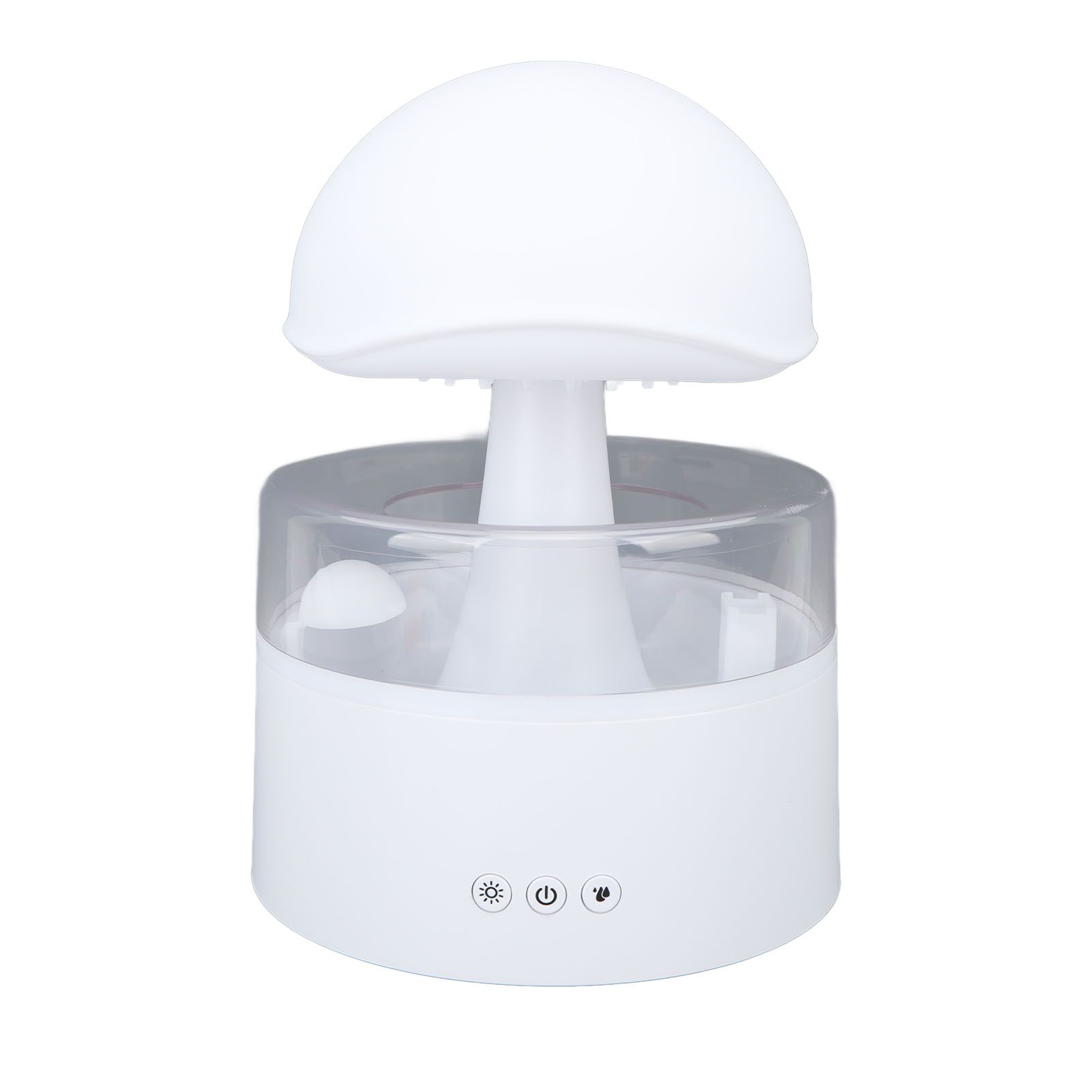 Rain Cloud Humidifier Multifunction Silent Moisturizing Water Drip Rain Cloud Diffuser with 7 Color Light 500ml - Image 2