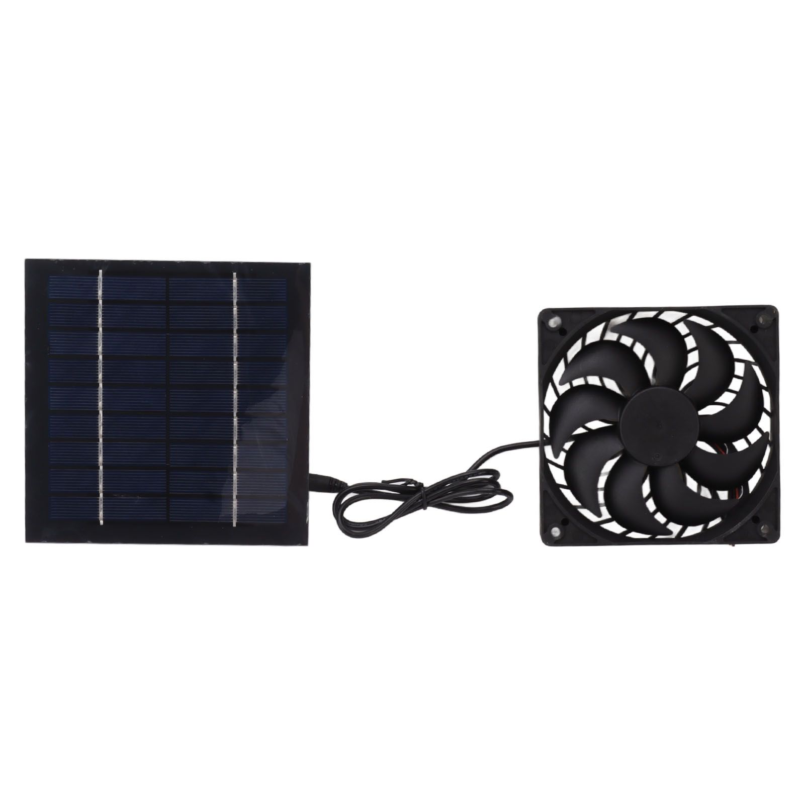 10W Solar Panel Fan Kit Solar Powered Fan for Small Greenhouses Doghouses Sheds Ventilation - Image 1