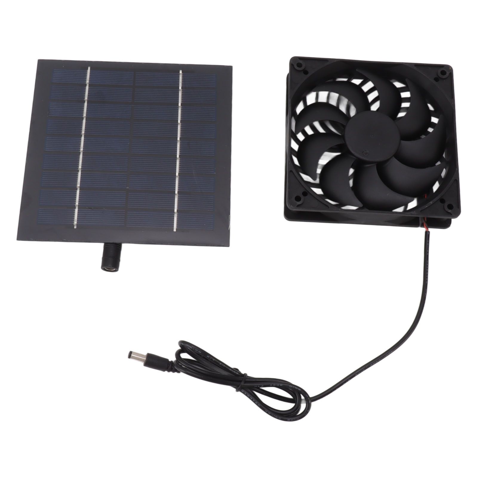10W Solar Panel Fan Kit Solar Powered Fan for Small Greenhouses Doghouses Sheds Ventilation - Image 2