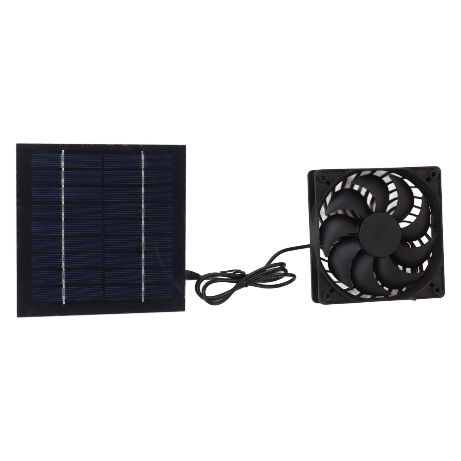10W Solar Panel Fan Kit Solar Powered Fan for Small Greenhouses Doghouses Sheds Ventilation - Image 4