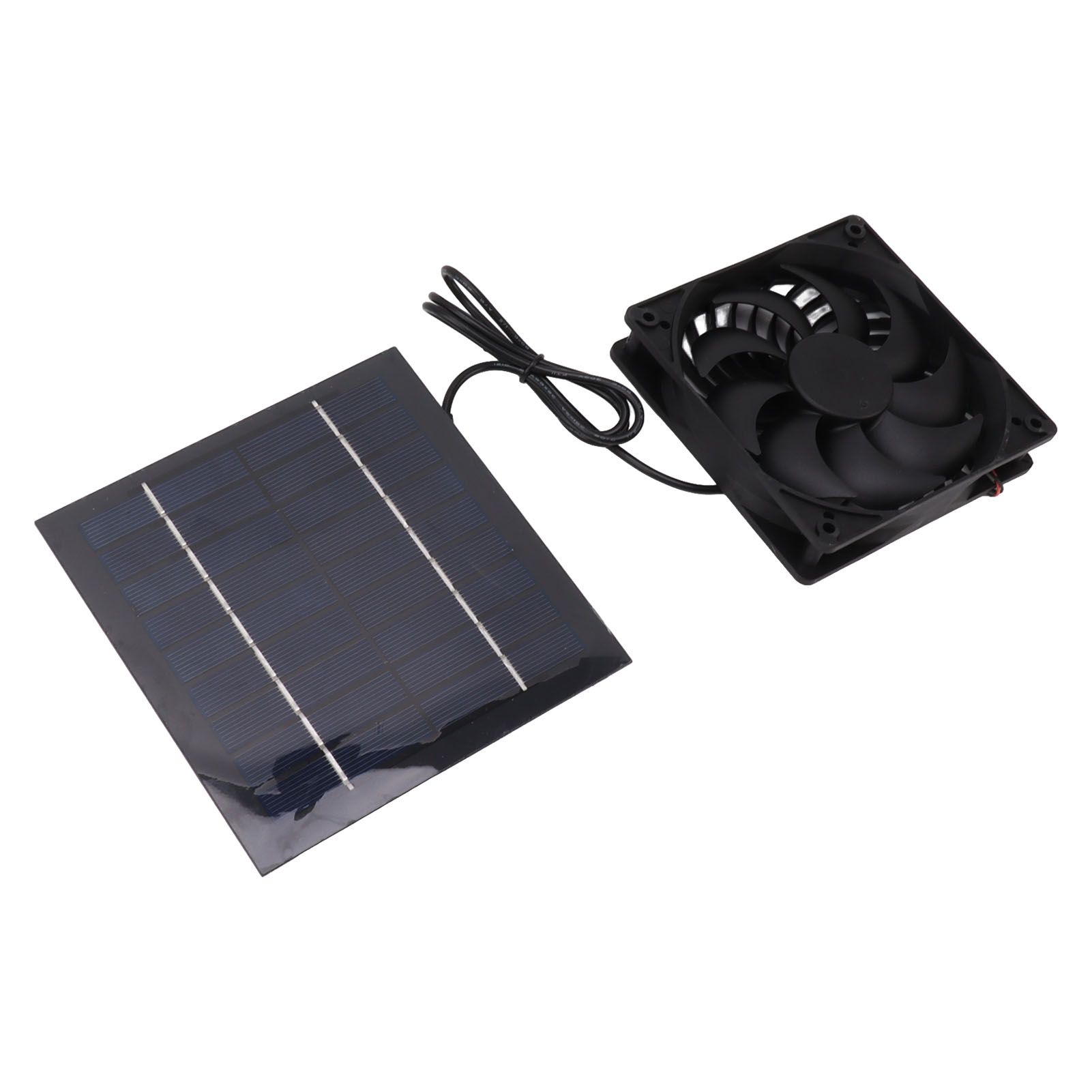 10W Solar Panel Fan Kit Solar Powered Fan for Small Greenhouses Doghouses Sheds Ventilation - Image 5