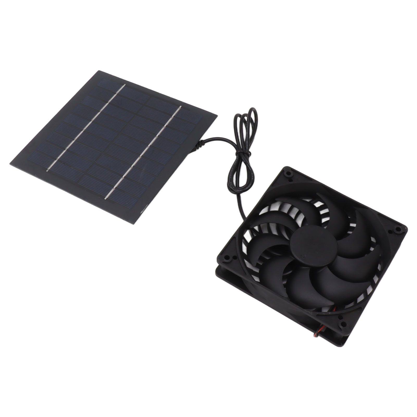 10W Solar Panel Fan Kit Solar Powered Fan for Small Greenhouses Doghouses Sheds Ventilation - Image 7