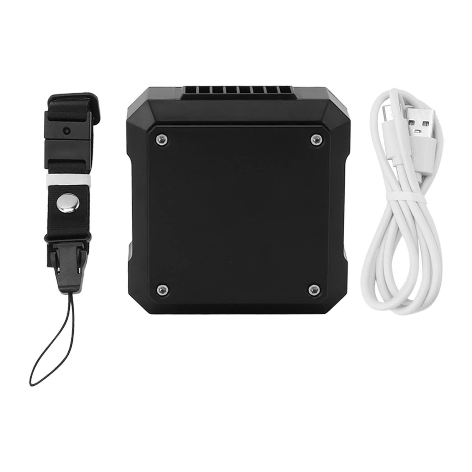 Waist Clip Fan USB Charge 4000mAh Battery 3 Speed Modes White Light ABS Shell Belt Fan for Camping Adventure Travel - Image 1