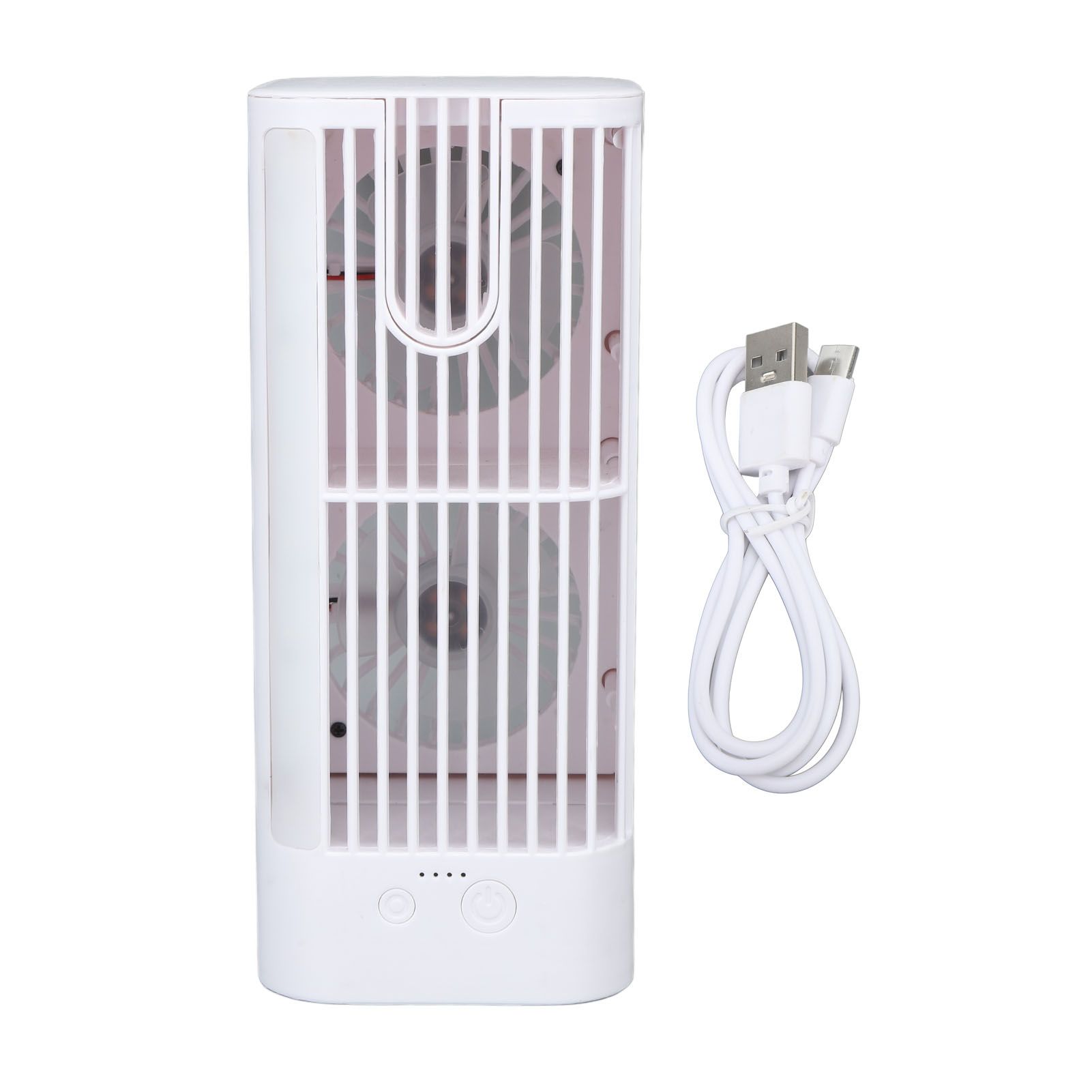 Desk Night Light Fan Power Adjustable Space Saving Quiet Multifunctional Cool Fan Plug and Play Without Sprayer - Image 1
