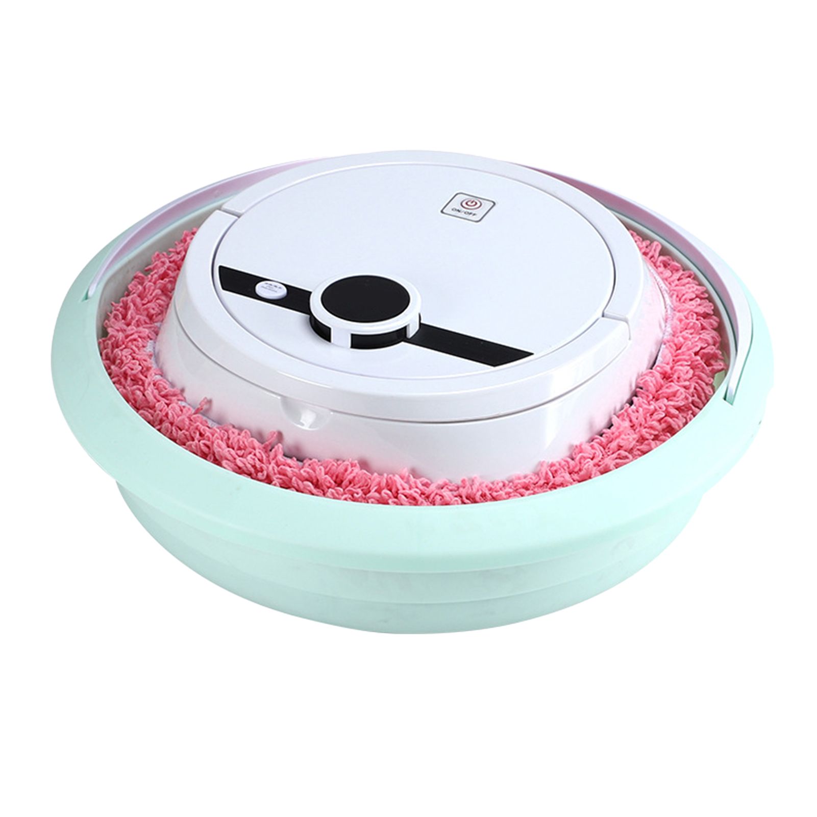 Robot Vacuum Cleaner Strong Suction Wet and Dry Use Rechargeable Robot Mop for Livingroom Bedroom Bathroom White - Image 1