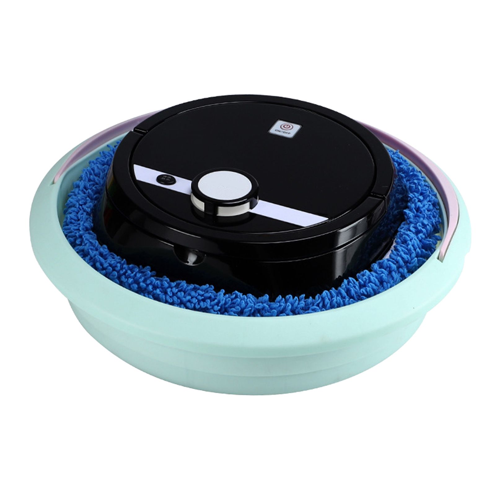 Robot Vacuum Cleaner Strong Suction Wet and Dry Use Rechargeable Robot Mop for Livingroom Bedroom Bathroom Black - Image 2