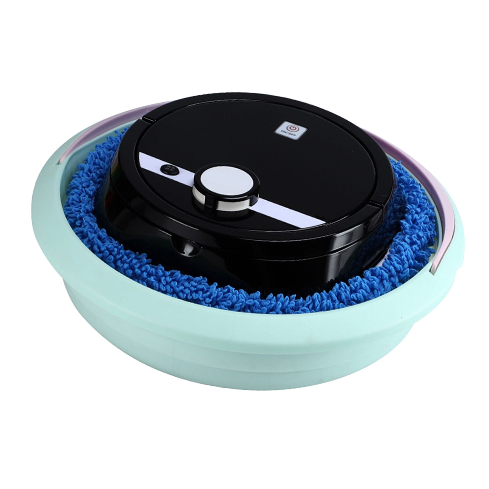 Robot Vacuum Cleaner Strong Suction Wet and Dry Use Rechargeable Robot Mop for Livingroom Bedroom Bathroom Black - Image 3