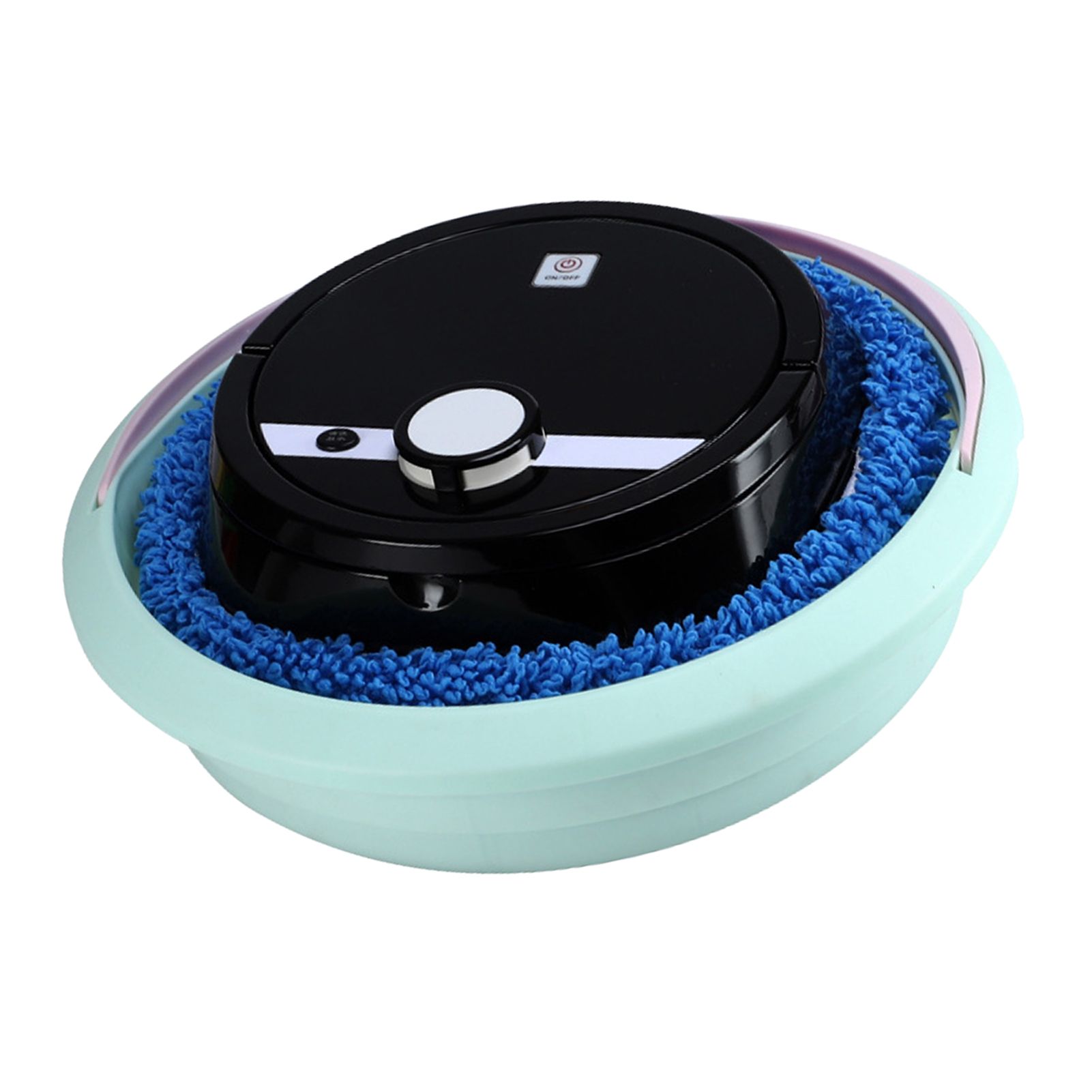 Robot Vacuum Cleaner Strong Suction Wet and Dry Use Rechargeable Robot Mop for Livingroom Bedroom Bathroom Black - Image 4