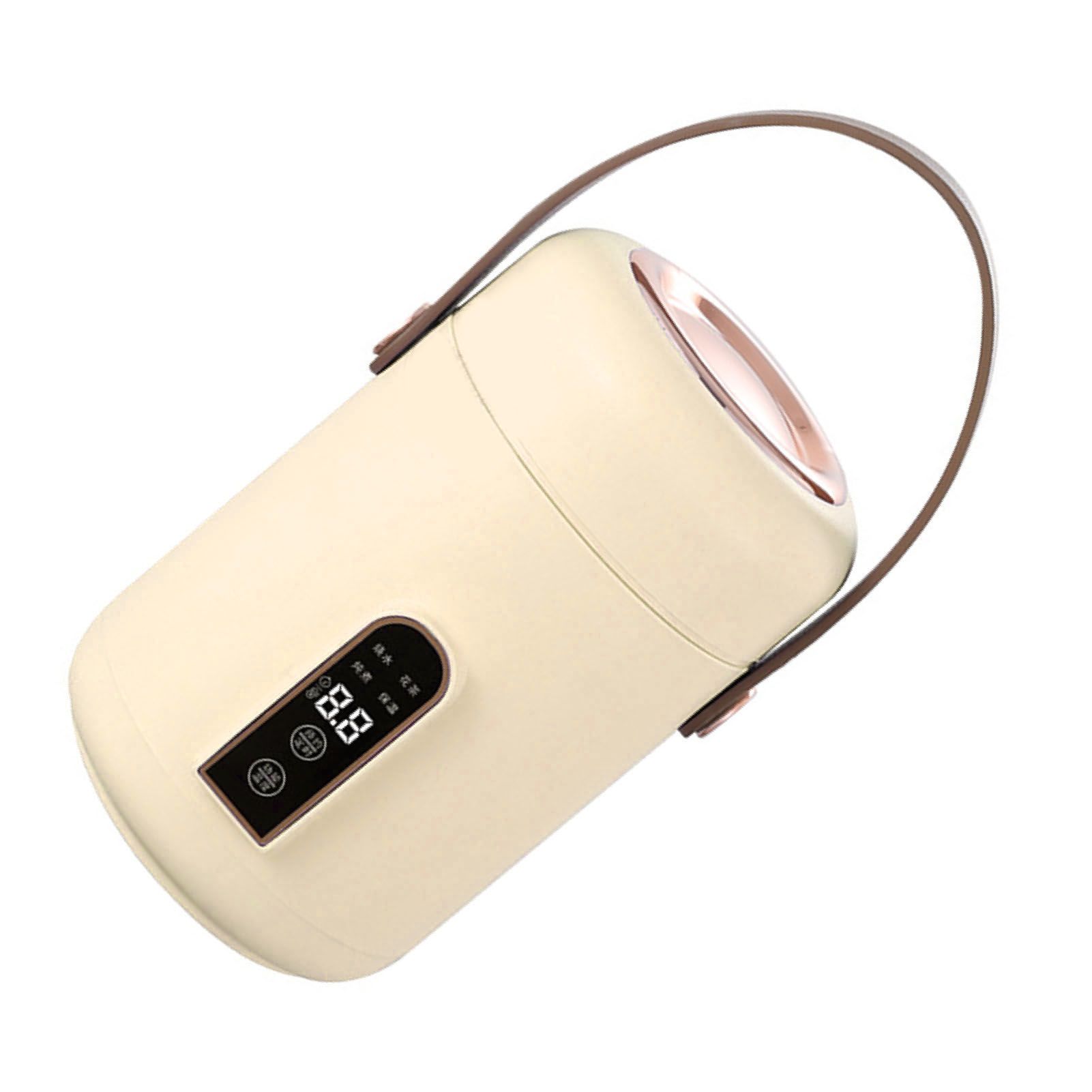 Mini Rice Cooker Efficient Heating Insulated Portable Multifunction Soup Porridge Stewpot for Home Office Dorm White - Image 2