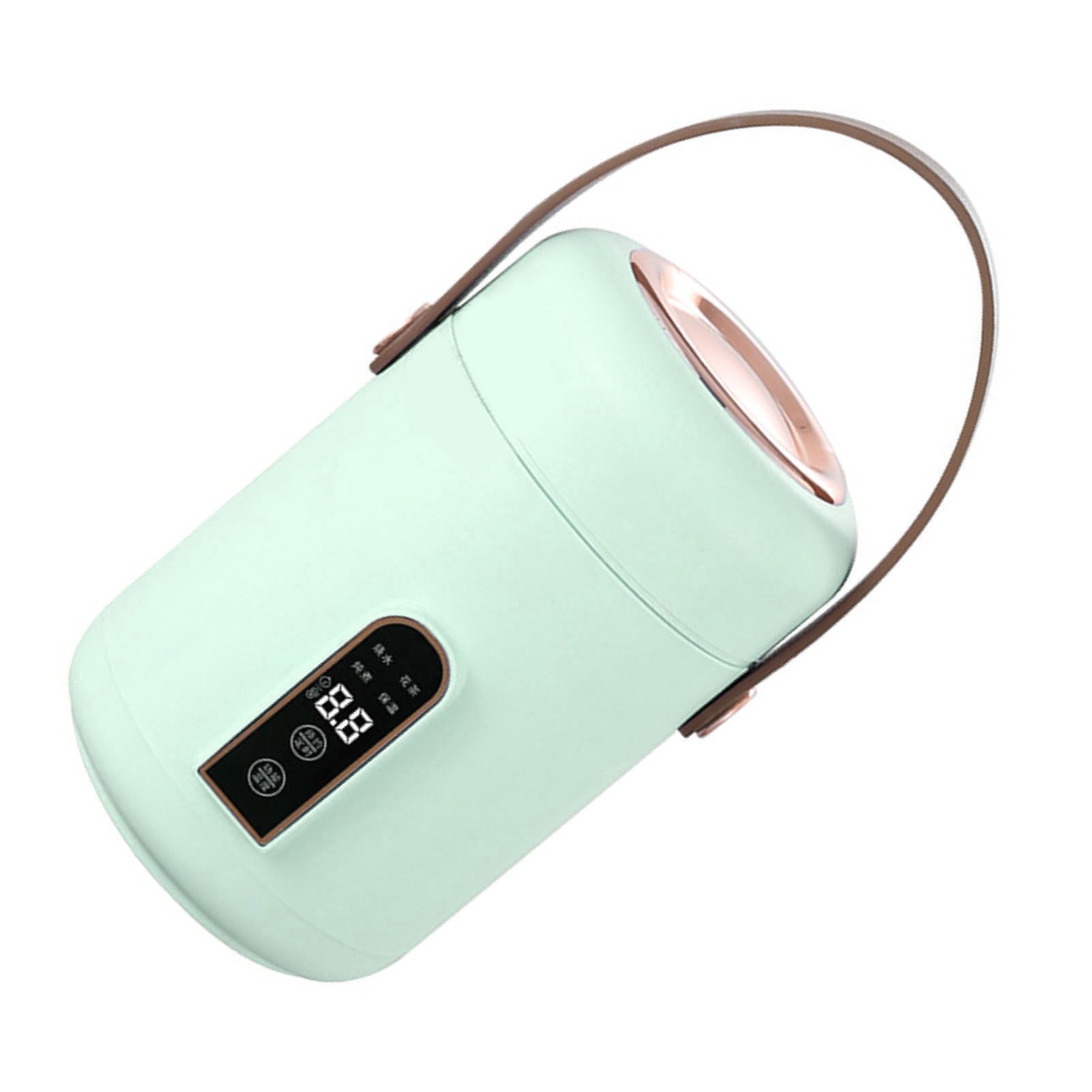Mini Rice Cooker Efficient Heating Insulated Portable Multifunction Soup Porridge Stewpot for Home Office Dorm Green - Image 2