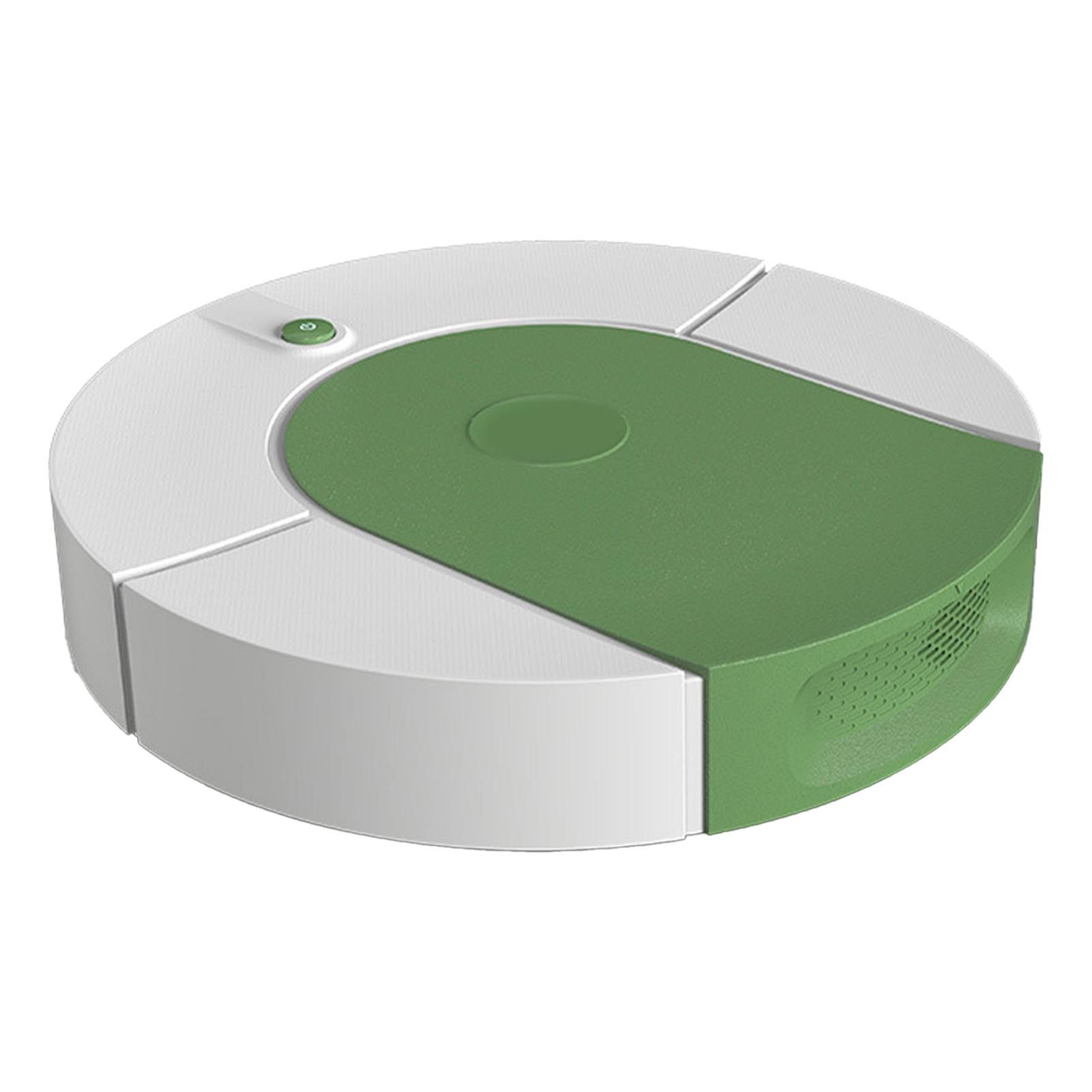 Robot Vacuum Cleaner Strong Suction Automatic USB Rechargeable Sweeping Robot for Ceramic Tiles Hard Floors Green - Image 2